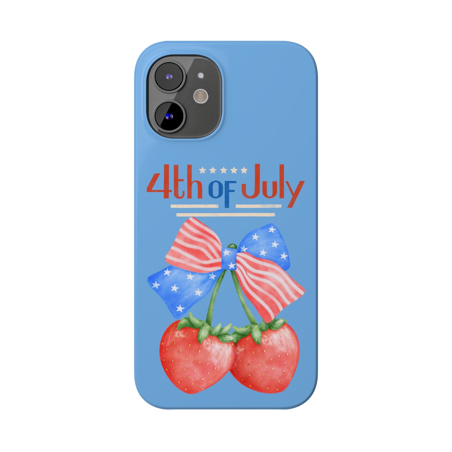 Patriotic Slim Phone Cases for 4th of July | Americana Accessories, Summer Gift, Holiday Celebration, Phone Protection