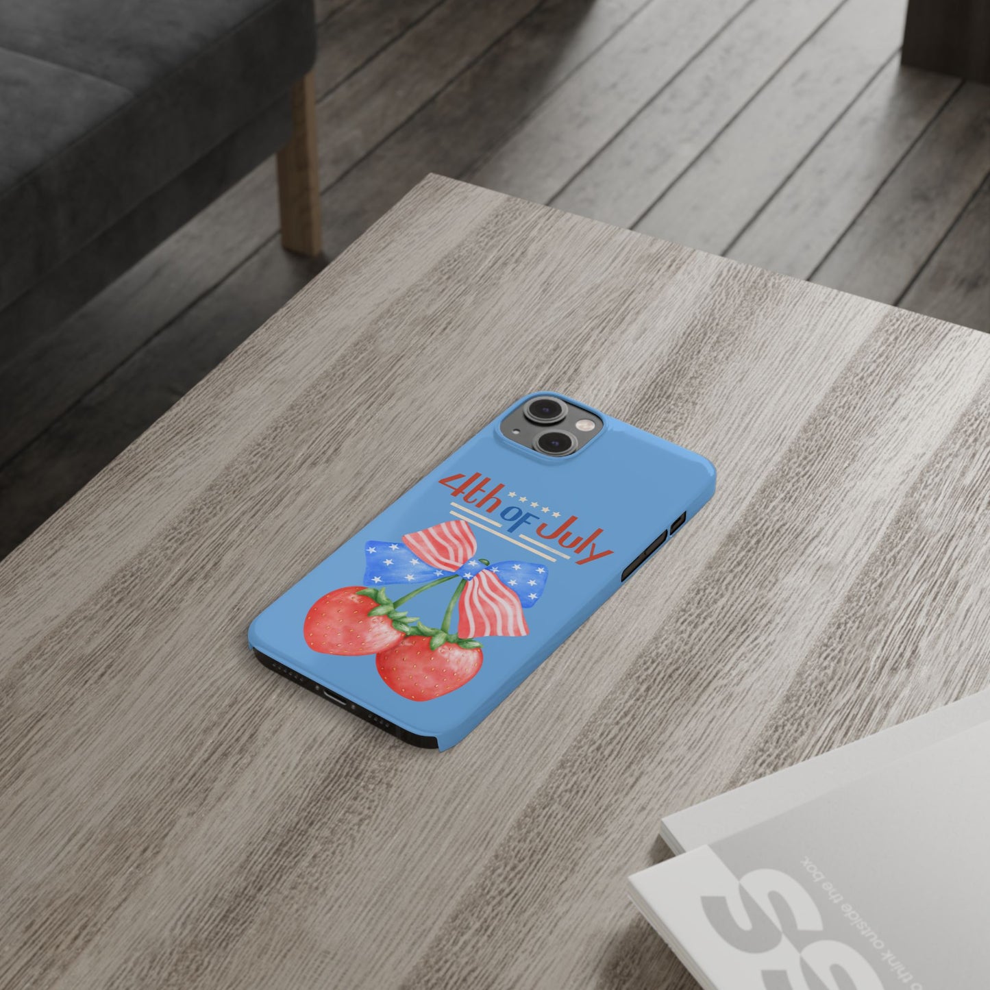 Patriotic Slim Phone Cases for 4th of July | Americana Accessories, Summer Gift, Holiday Celebration, Phone Protection