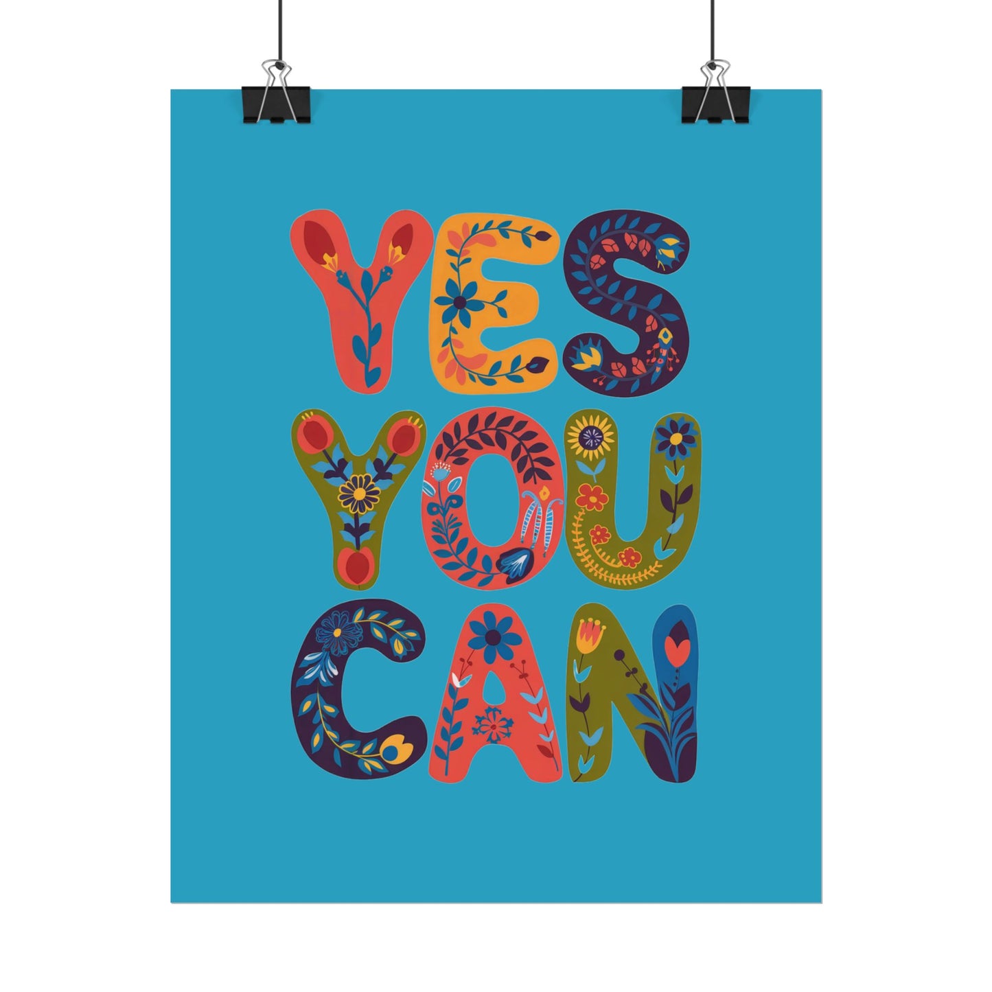 Poster - Yes You Can Inspirational Poster