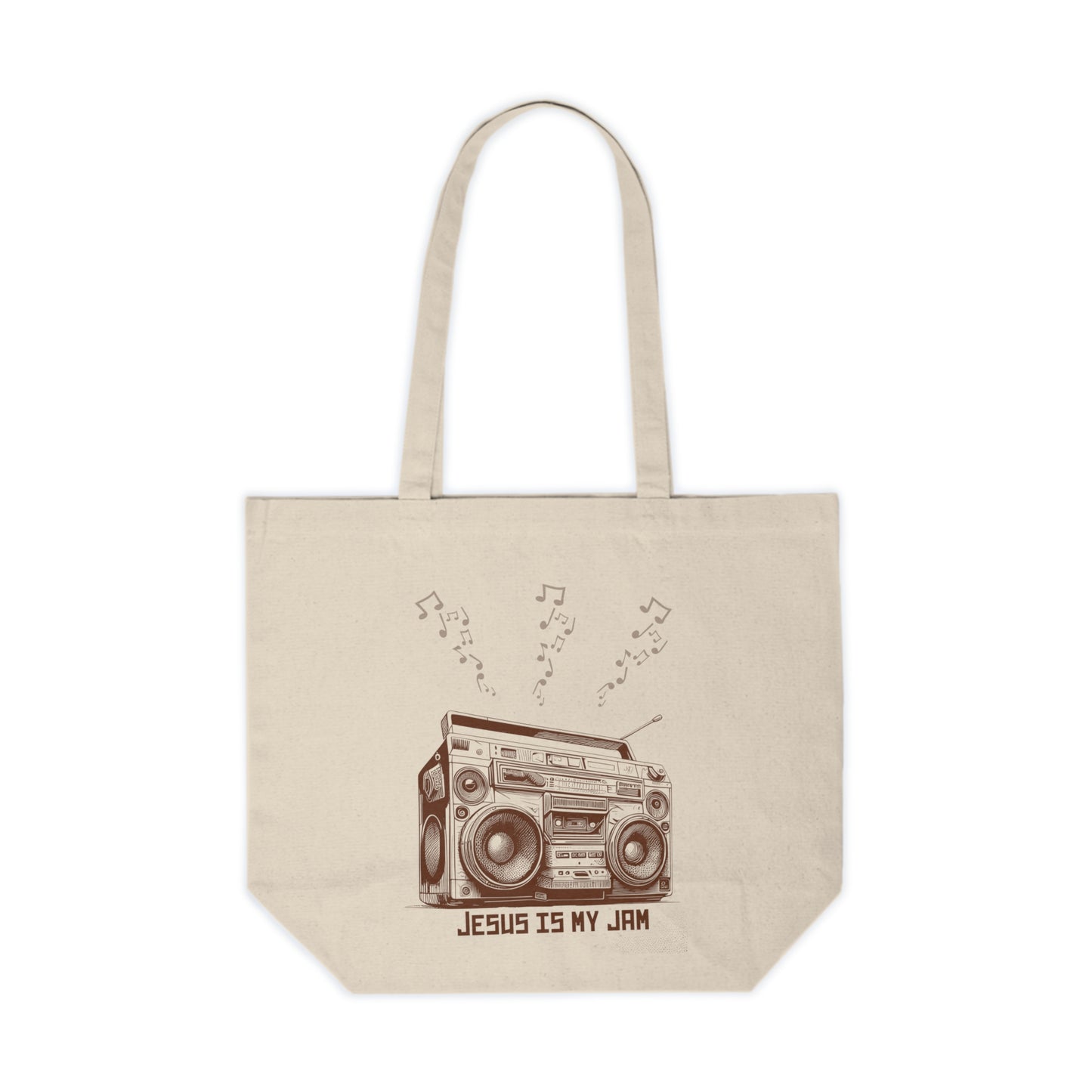 Jesus is My Jam Retro Stereo Tote Bag