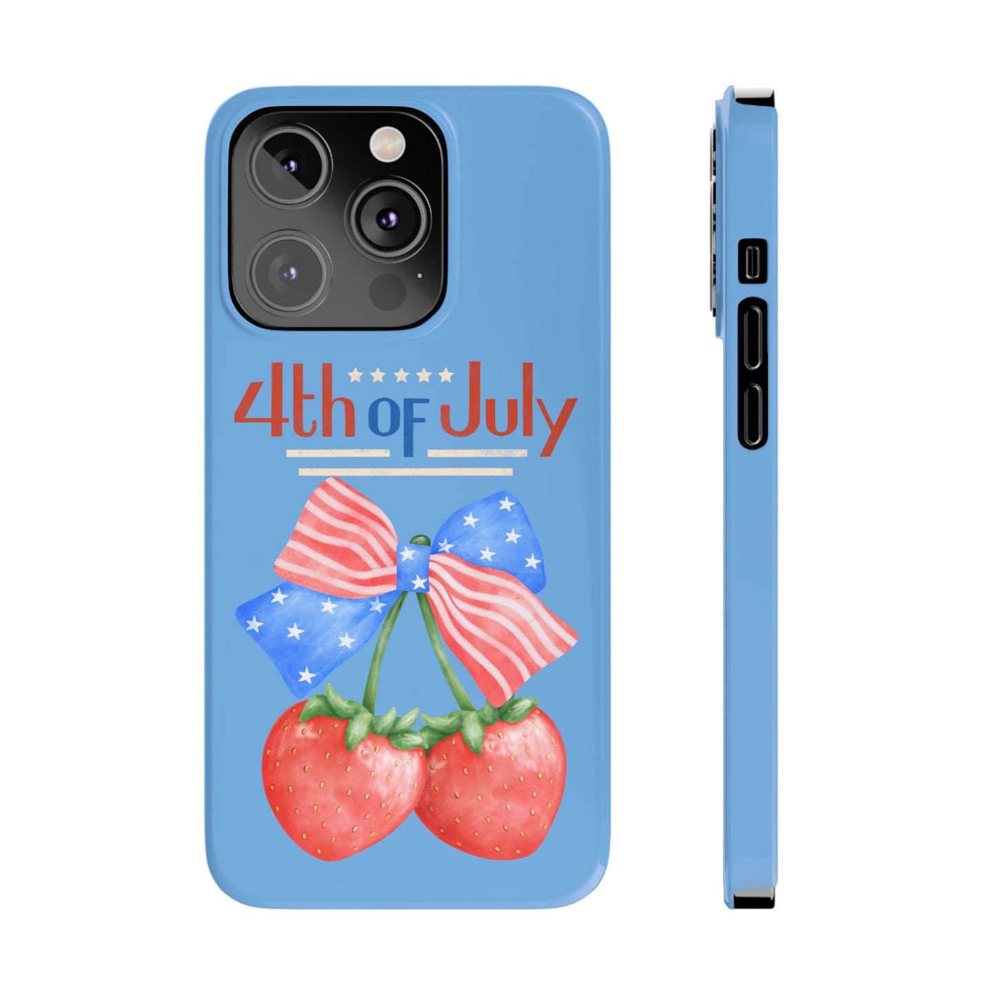 Patriotic Slim Phone Cases for 4th of July | Americana Accessories, Summer Gift, Holiday Celebration, Phone Protection