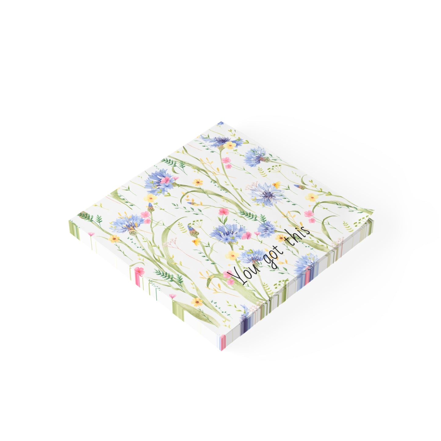 Inspirational Flowered Post-it® Note Pads - "You Got This"