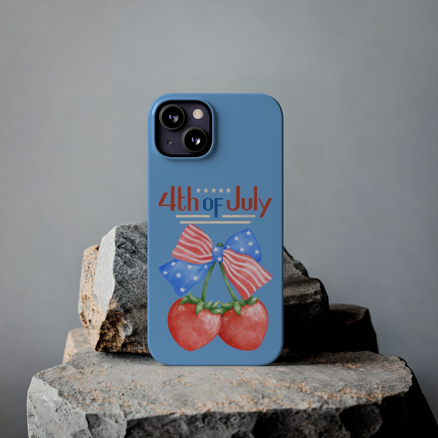 Patriotic Slim Phone Cases for 4th of July | Americana Accessories, Summer Gift, Holiday Celebration, Phone Protection