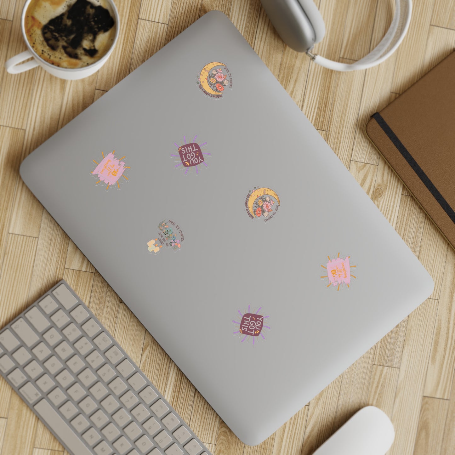 Positive affirmation sticker sheet, 10pcs