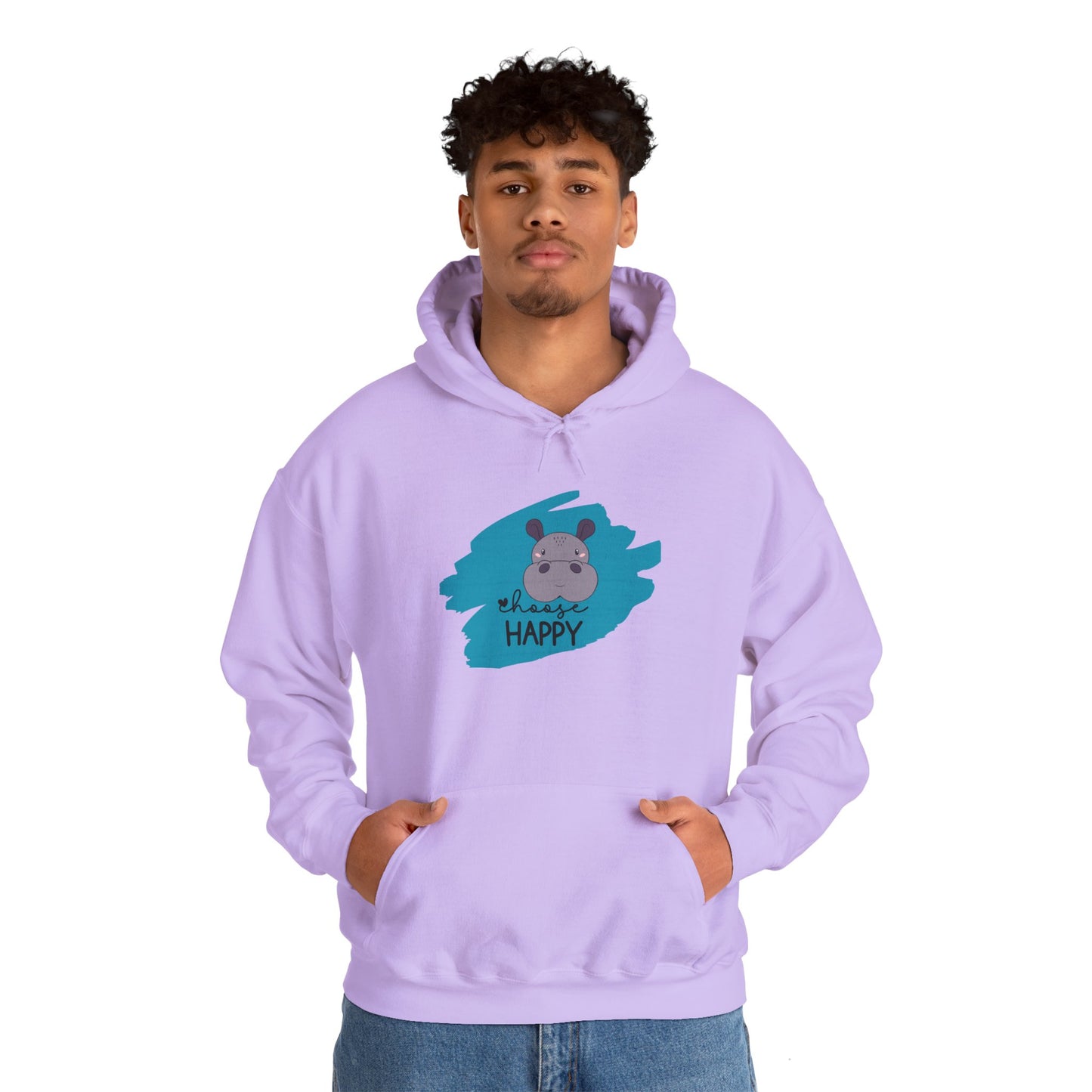 Hooded Sweatshirt - Choose Happy Choose Comfy