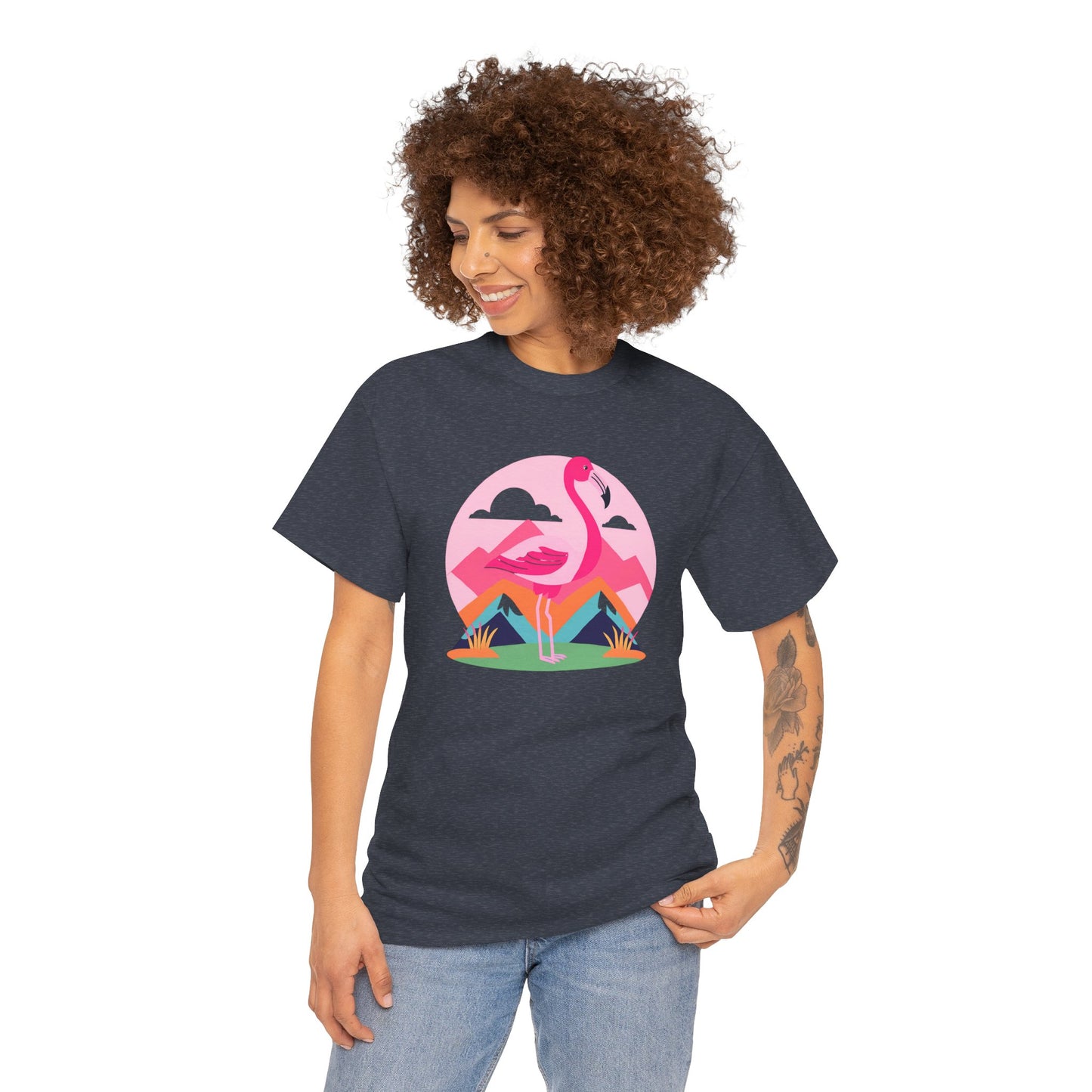 Flamingo Tee- Cotton T-shirt