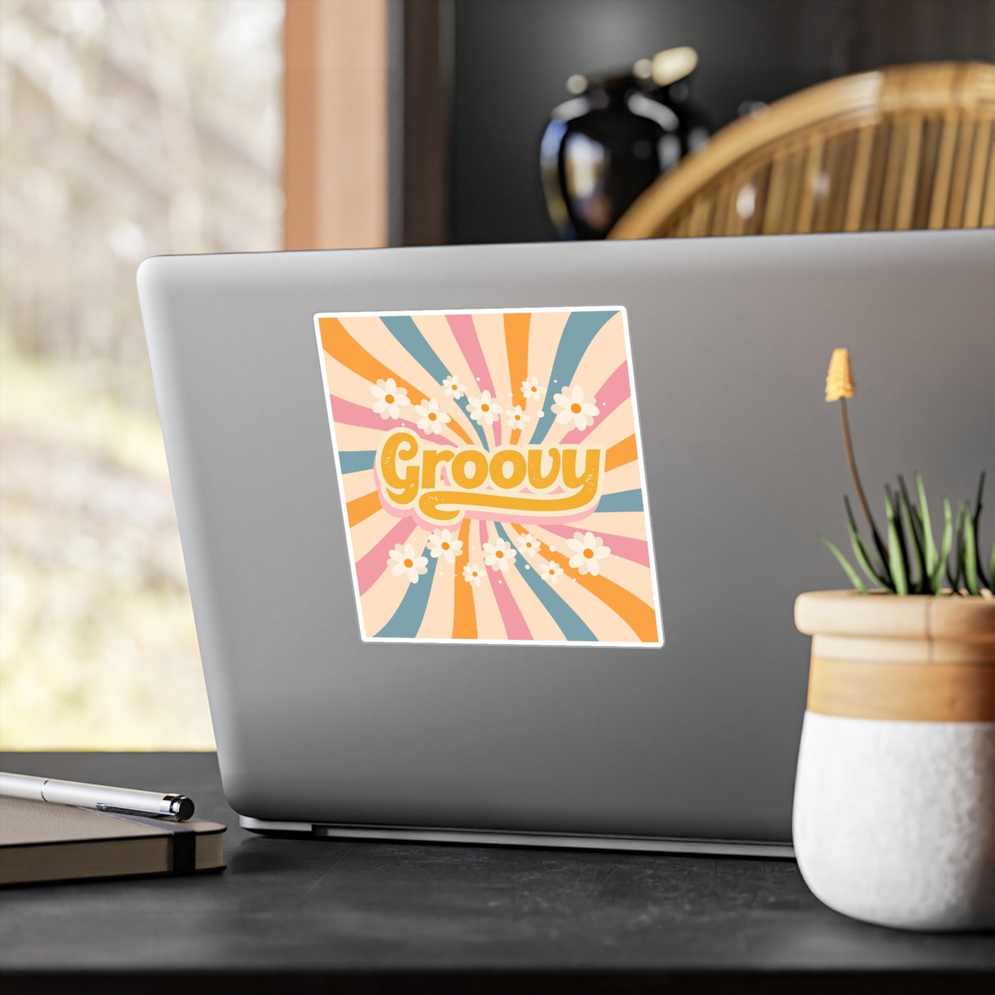 Vinyl Decal - Groovy Neutral Color Sticker