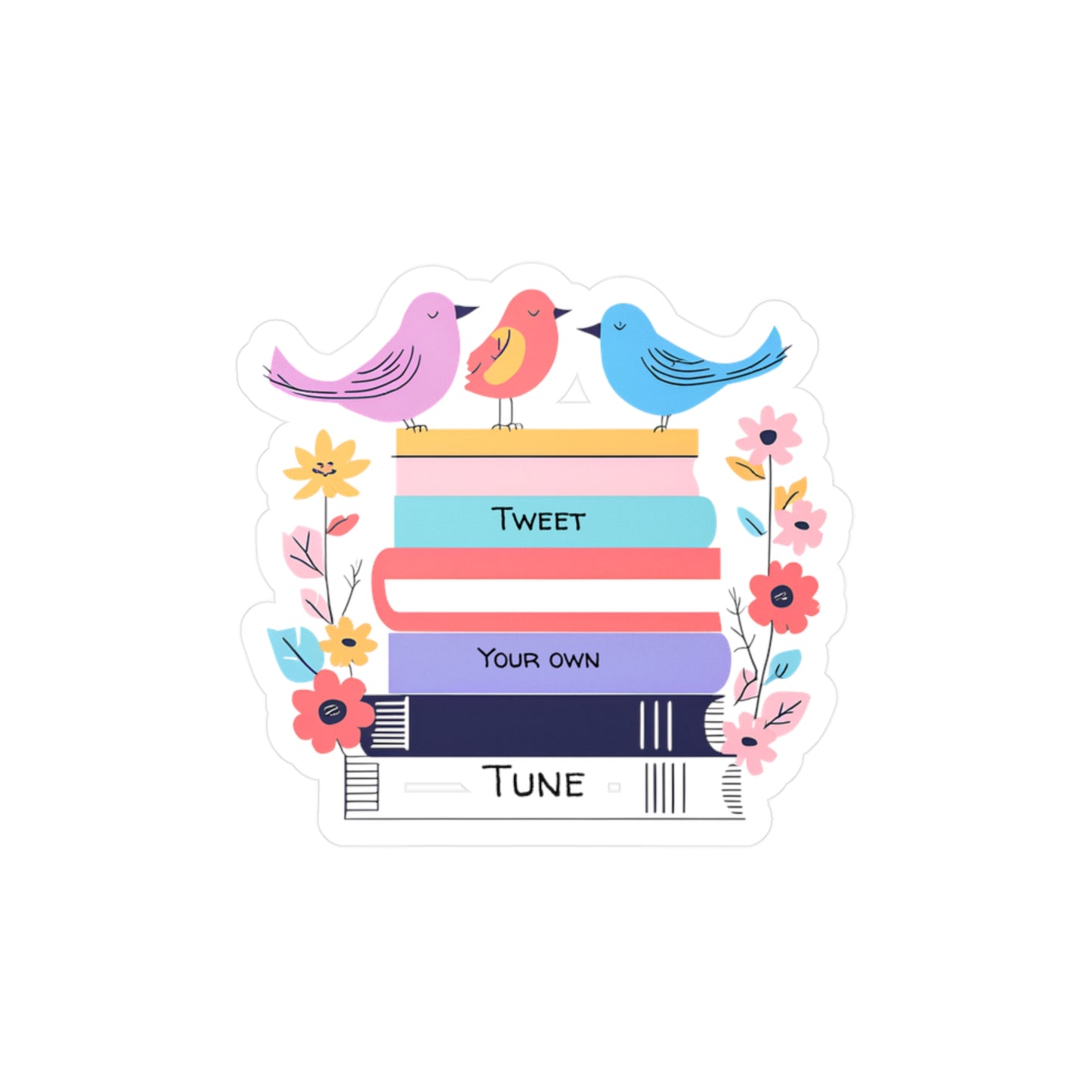 Tweet Your Own Tune-Vinyl Decal sticker