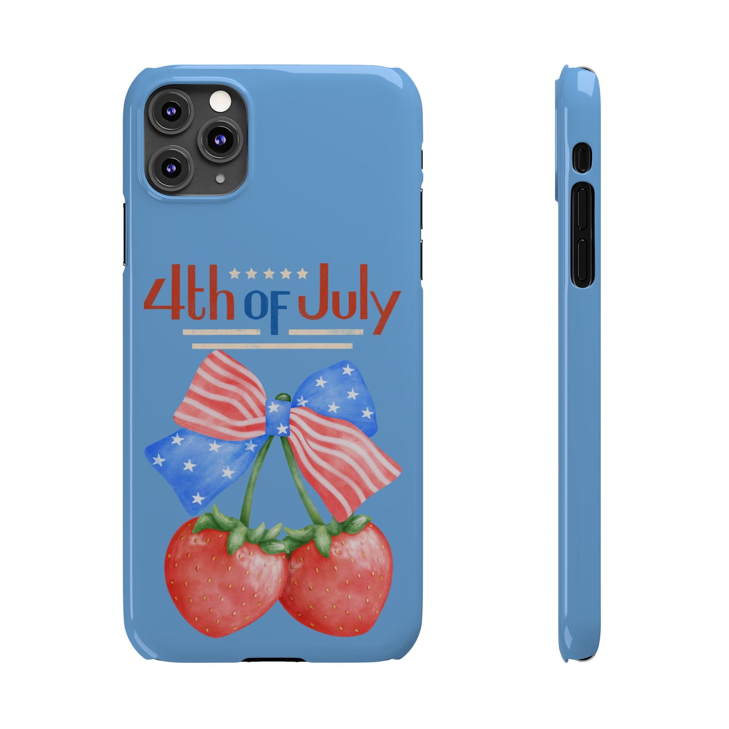 Patriotic Slim Phone Cases for 4th of July | Americana Accessories, Summer Gift, Holiday Celebration, Phone Protection