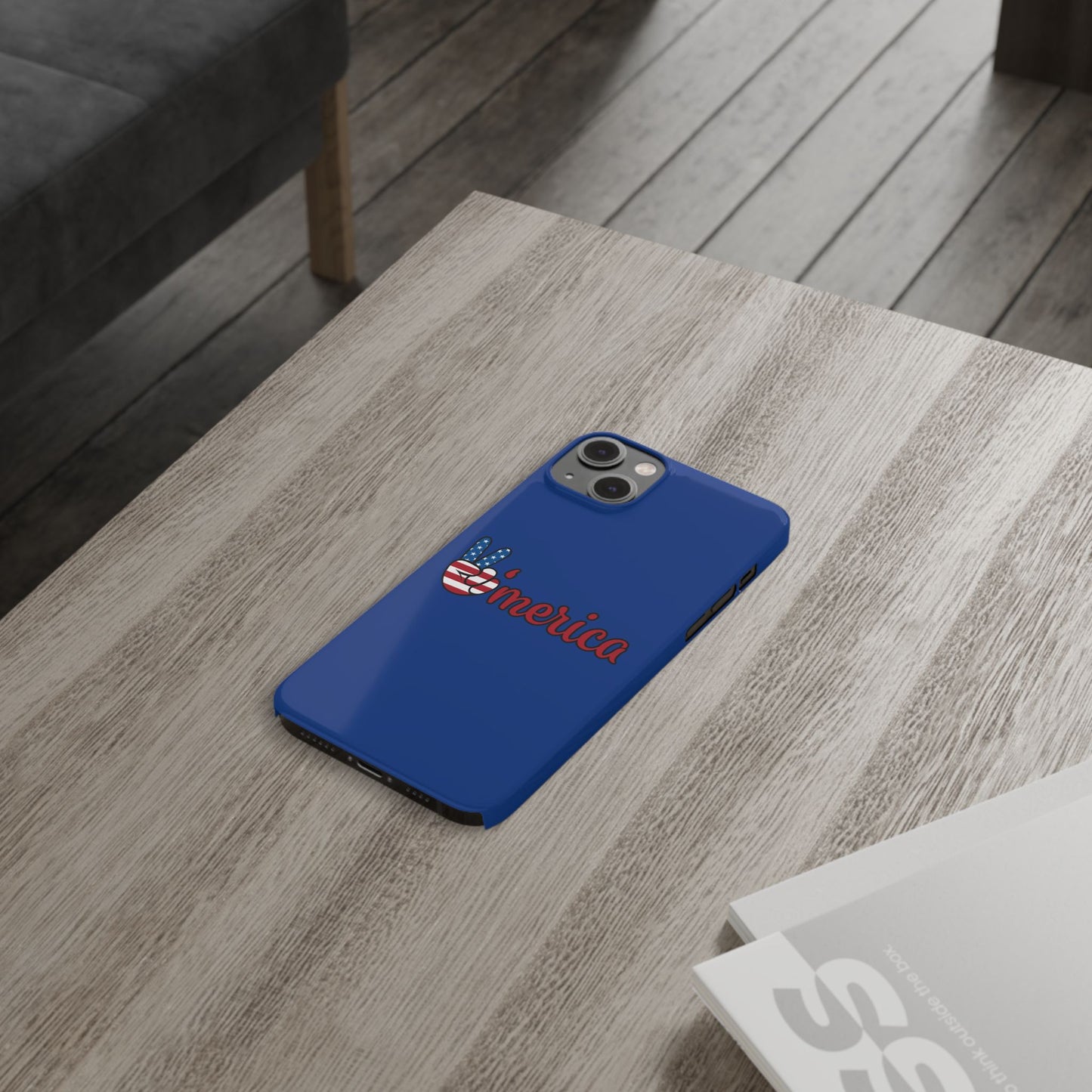 Slim Phone Case - 'Merica Design, Patriotic Phone Cover for Independence Day, 4th of July, USA Pride, Gift for Americans