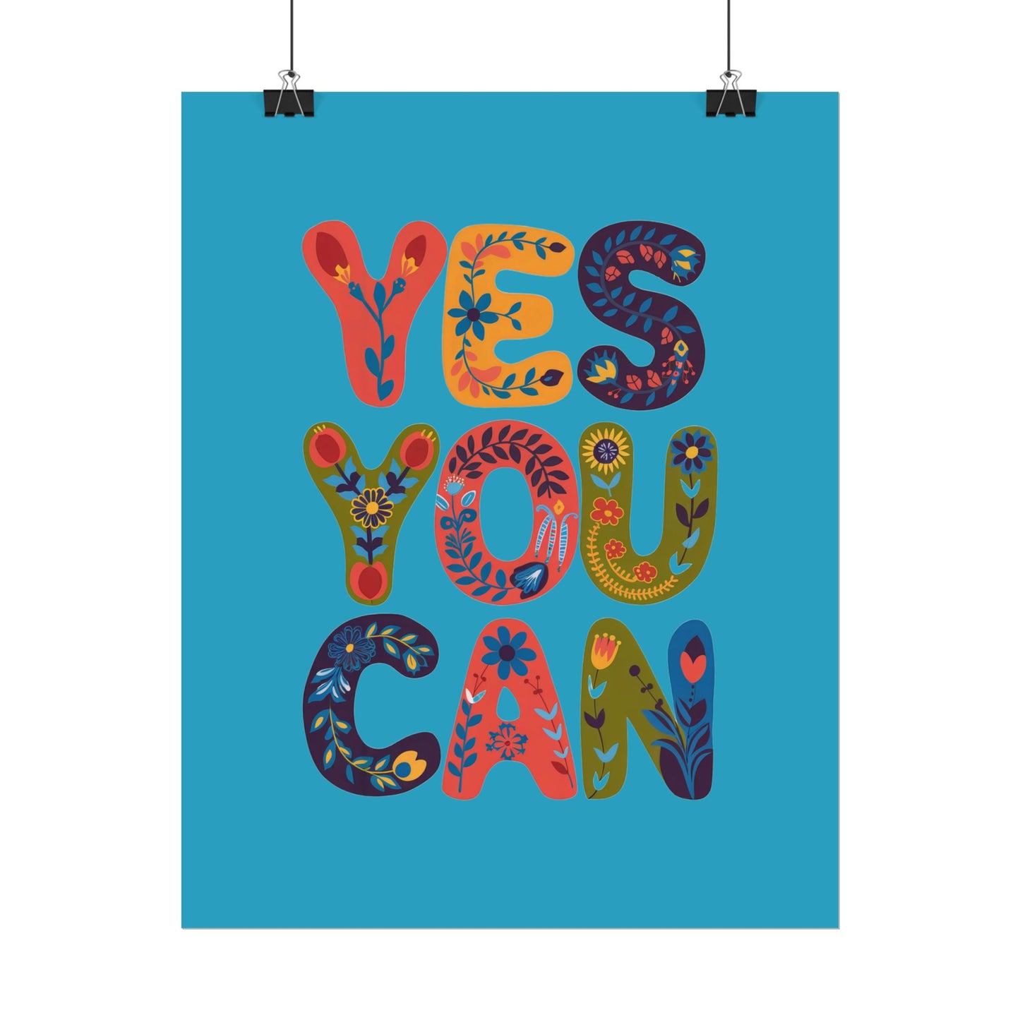 Poster - Yes You Can Inspirational Poster