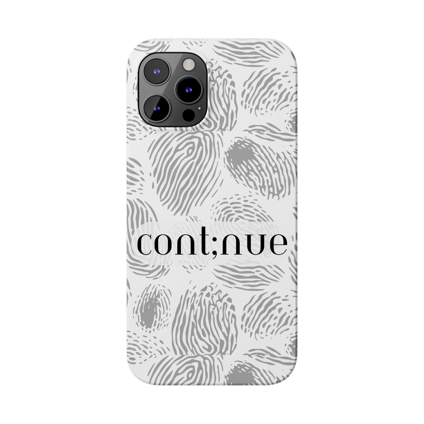 Fingerprint Design Slim Phone Case