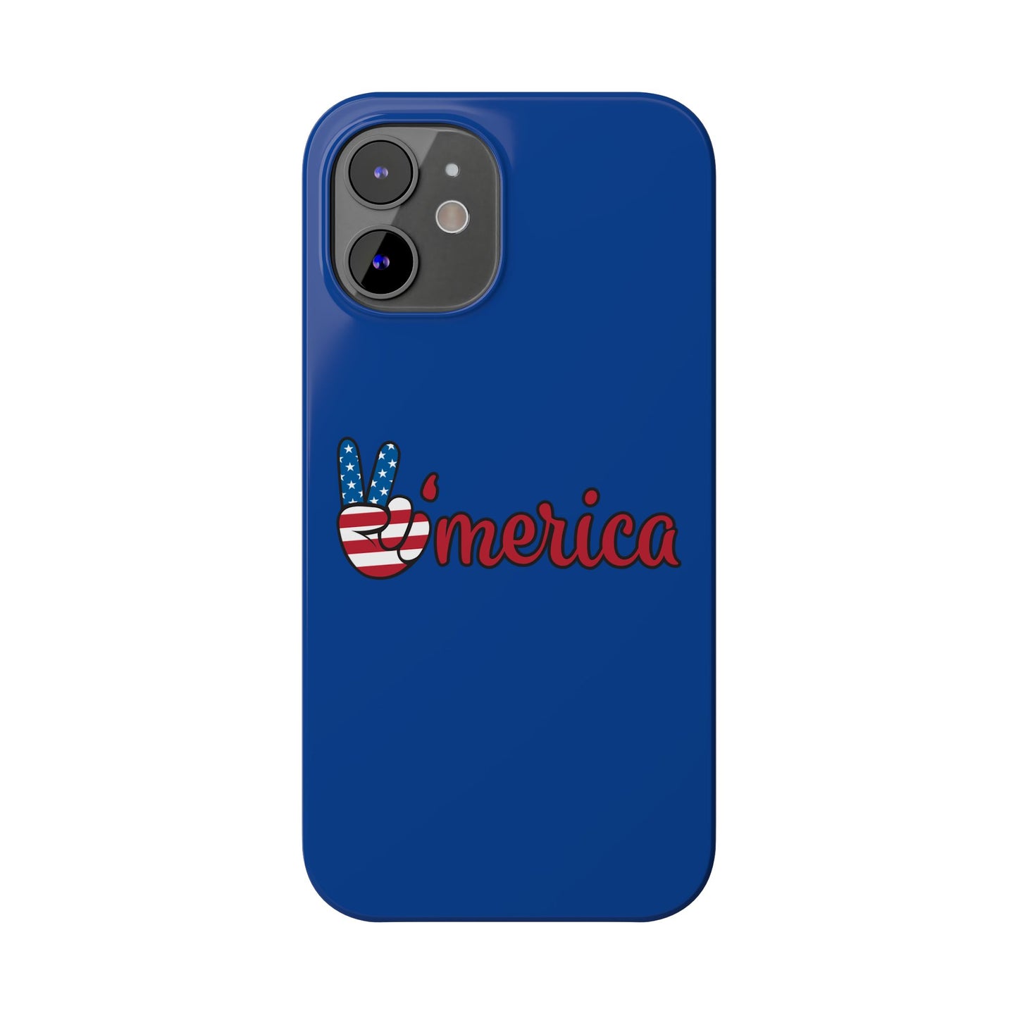 Slim Phone Case - 'Merica Design, Patriotic Phone Cover for Independence Day, 4th of July, USA Pride, Gift for Americans