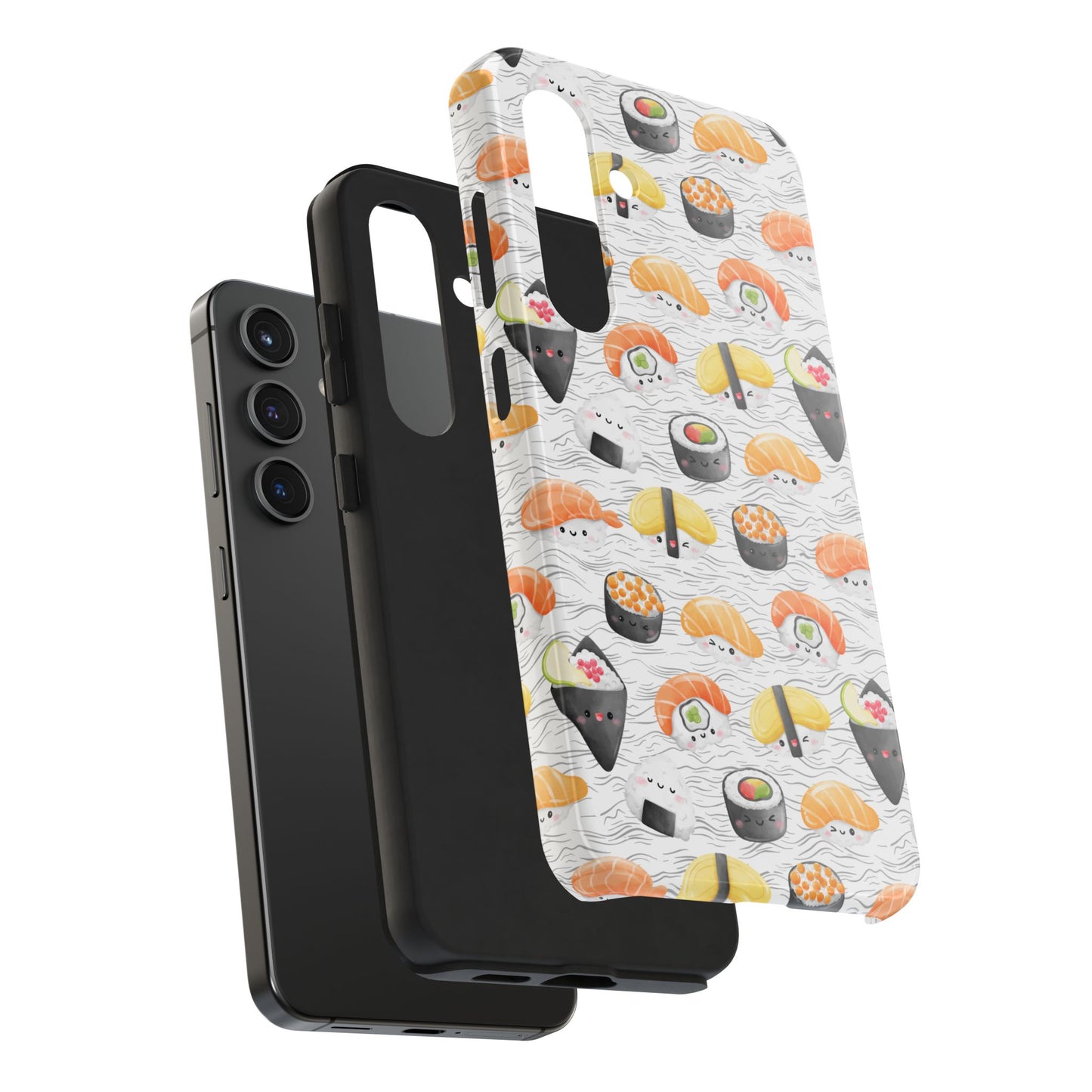 Cute Sushi Tough Phone Case - Durable and Stylish Design for Food Lovers