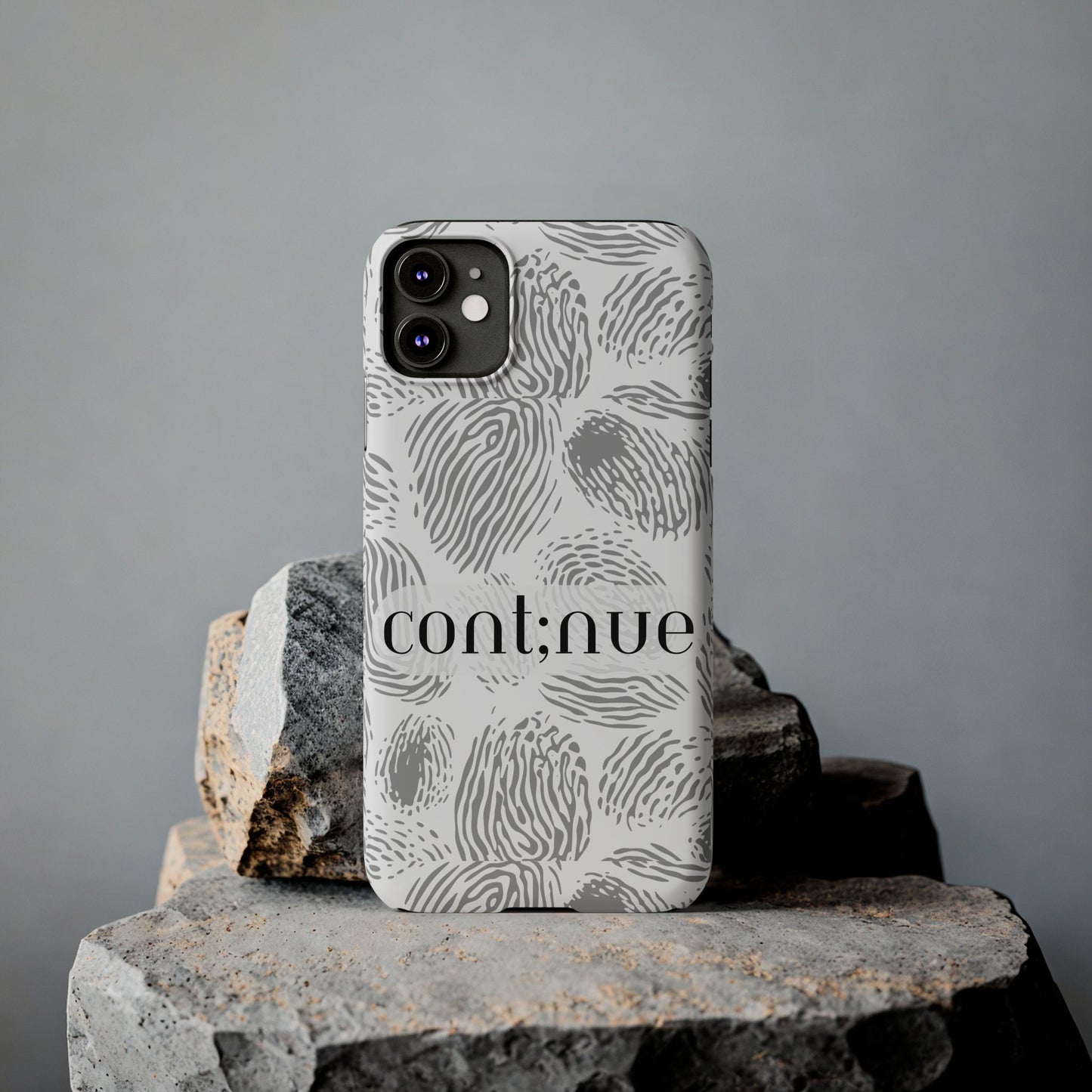 Fingerprint Design Slim Phone Case