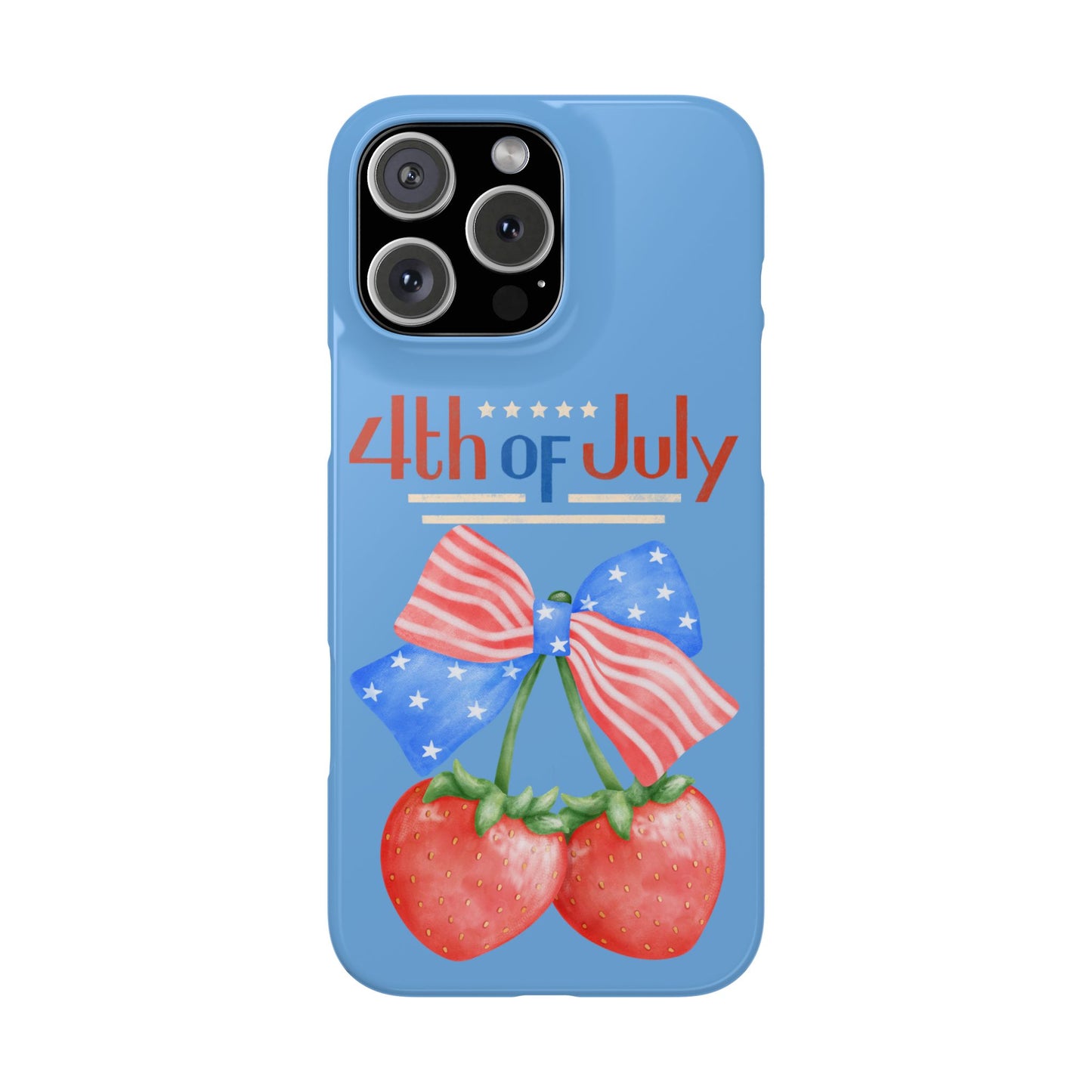 Patriotic Slim Phone Cases for 4th of July | Americana Accessories, Summer Gift, Holiday Celebration, Phone Protection