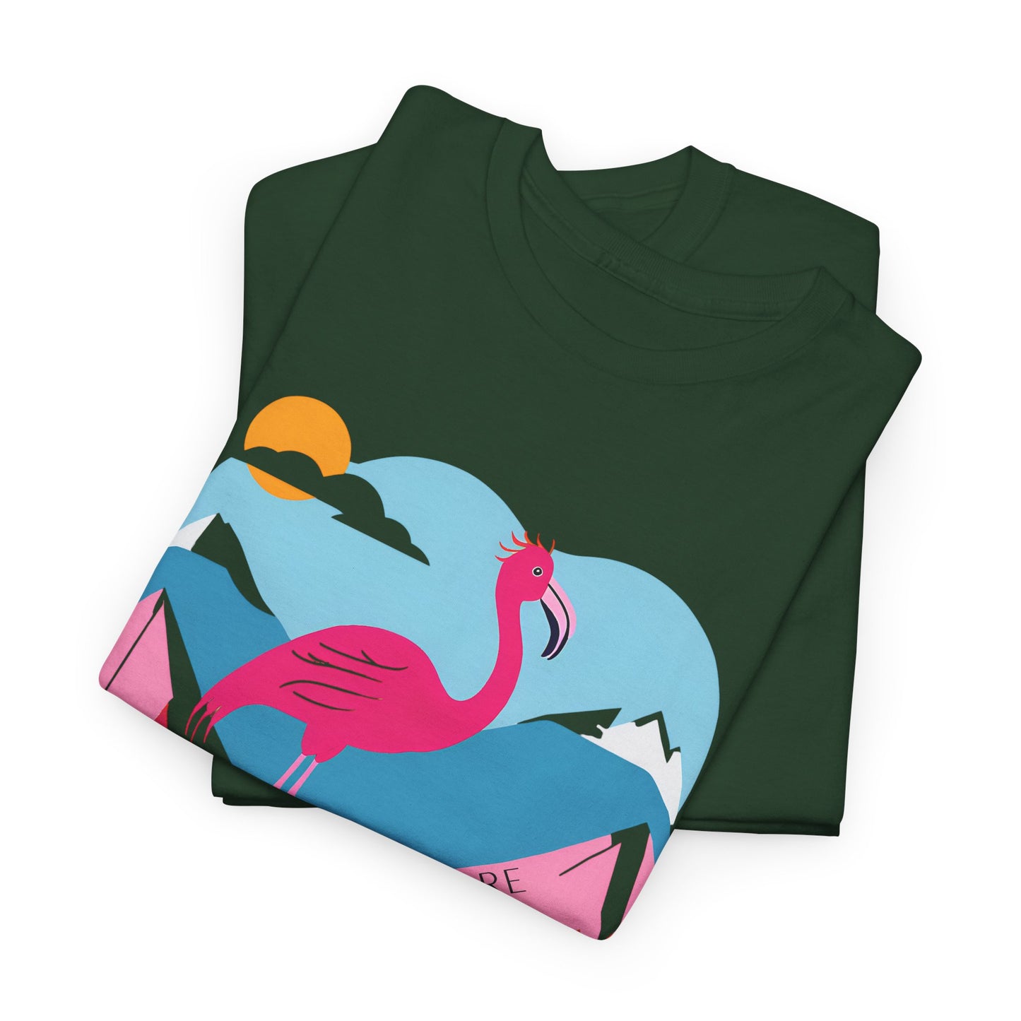 Flamingo Tee - Explore Flamingo Unisex Heavy Cotton Tee