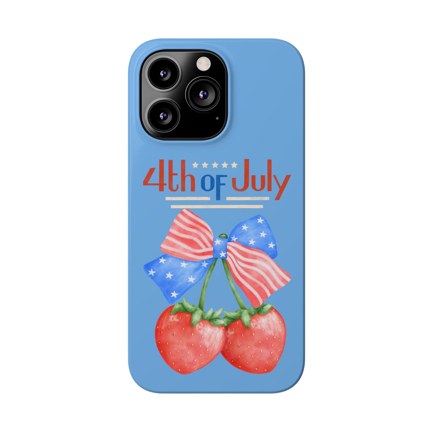 Patriotic Slim Phone Cases for 4th of July | Americana Accessories, Summer Gift, Holiday Celebration, Phone Protection