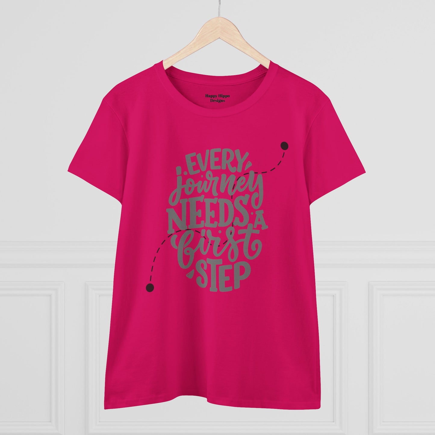 Inspirational Tee- 'Every Journey Needs a First Step'