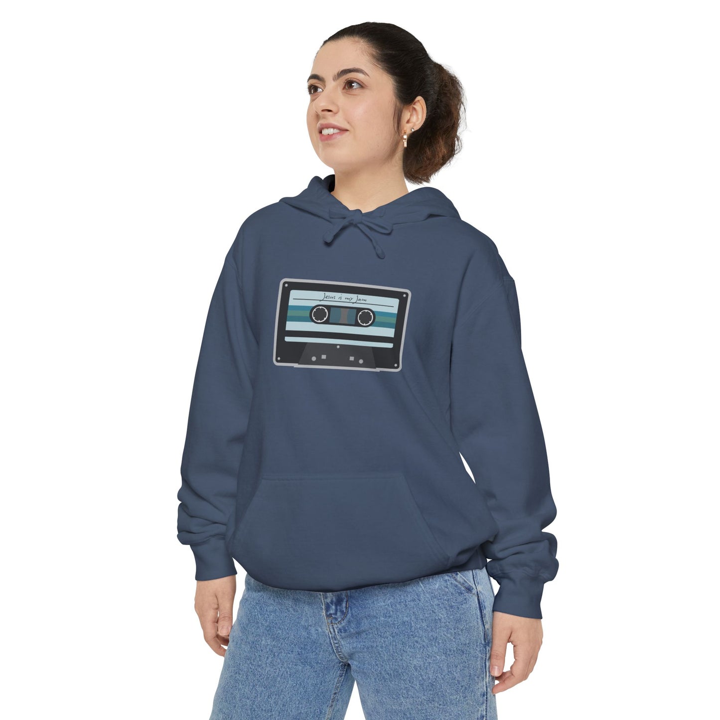 Christian Cassette Tape Hoodie - Jesus is My Jam Design