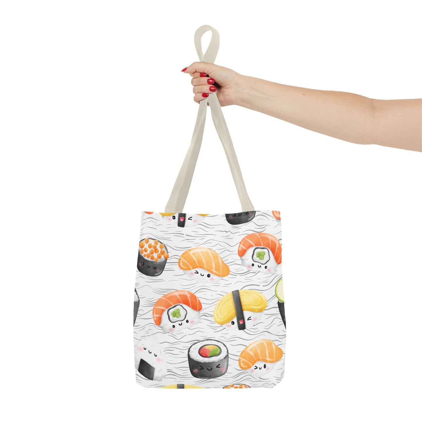 Cute Sushi Pattern Tote Bag - Perfect for Food Lovers
