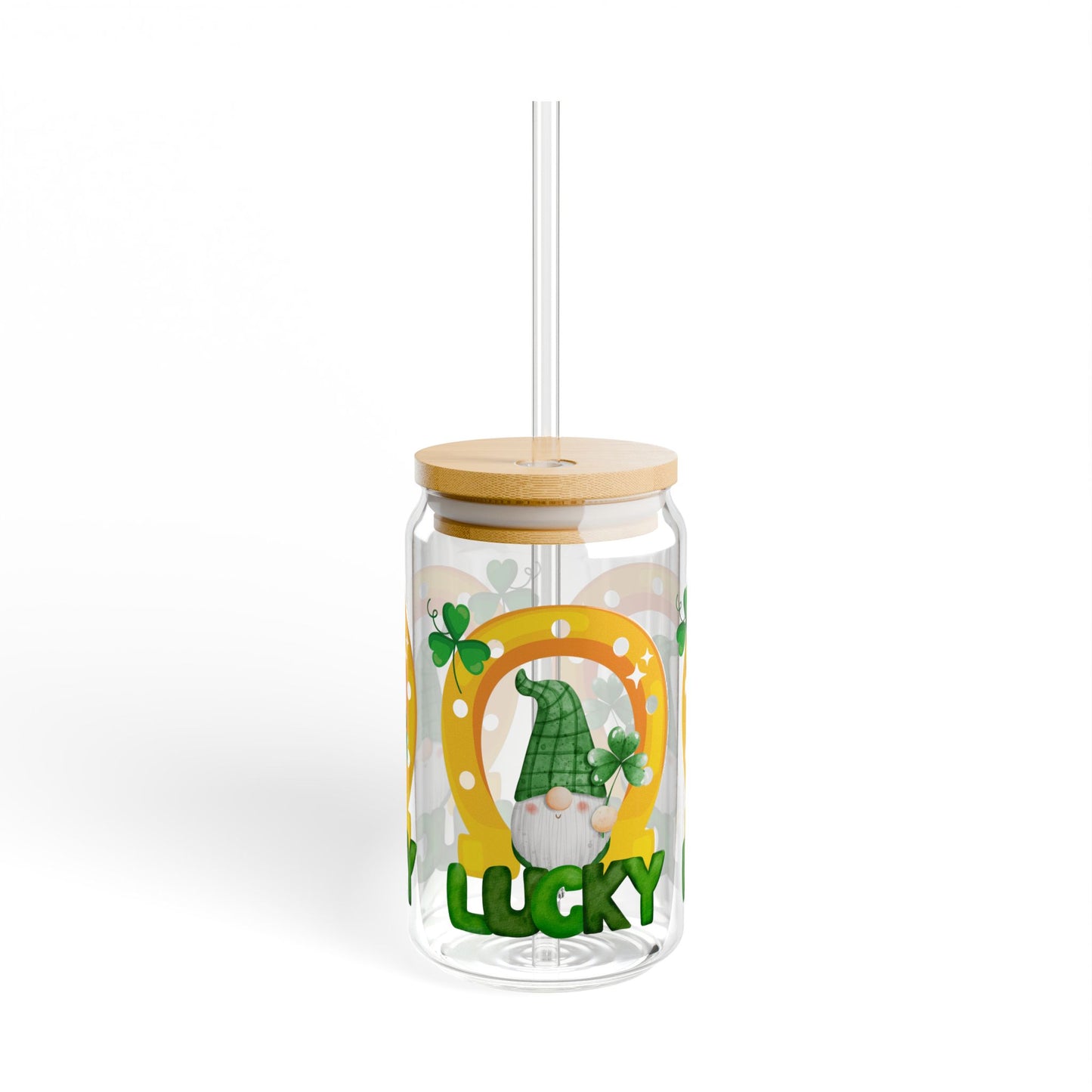Lucky Gnome 16oz Sipper Glass
