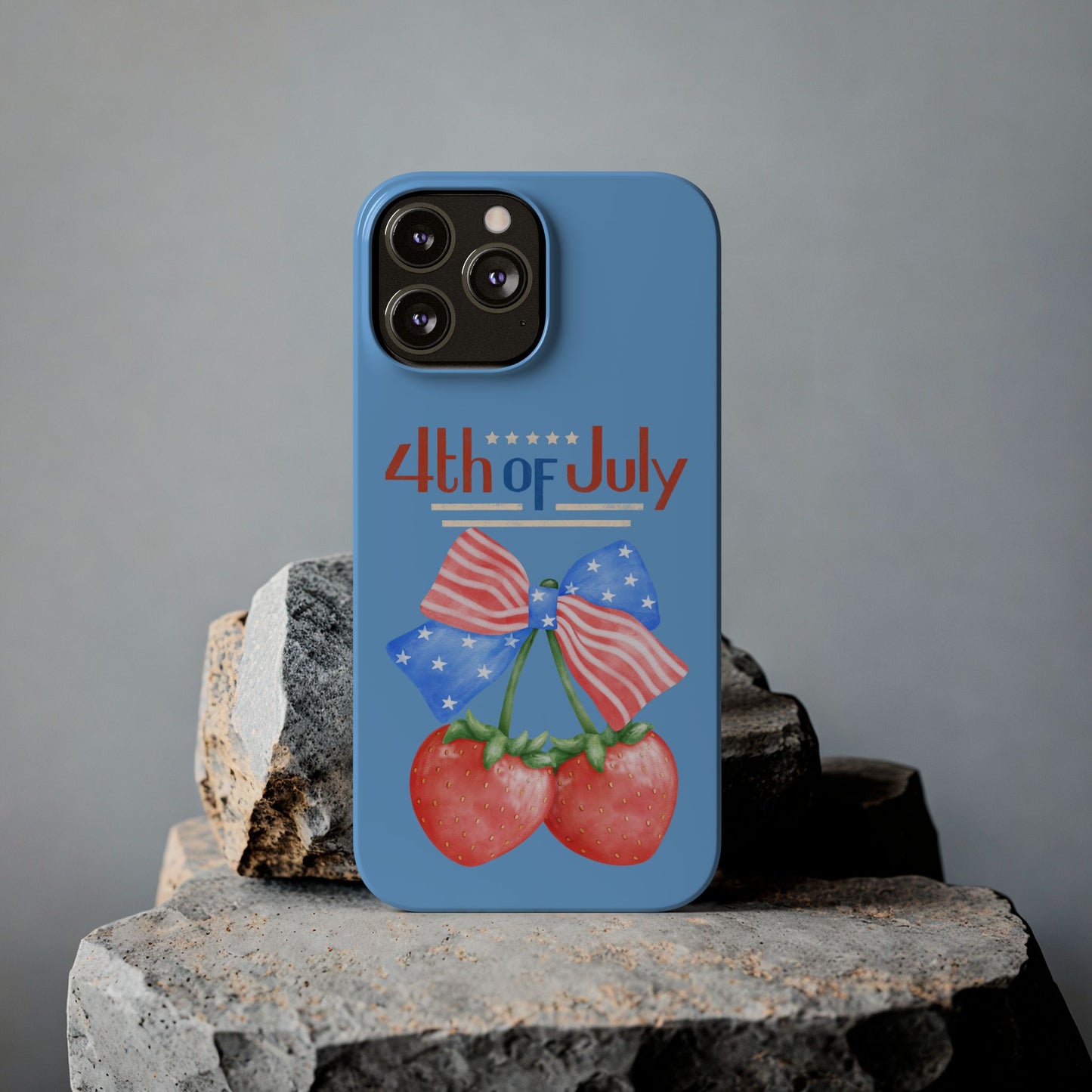 Patriotic Slim Phone Cases for 4th of July | Americana Accessories, Summer Gift, Holiday Celebration, Phone Protection
