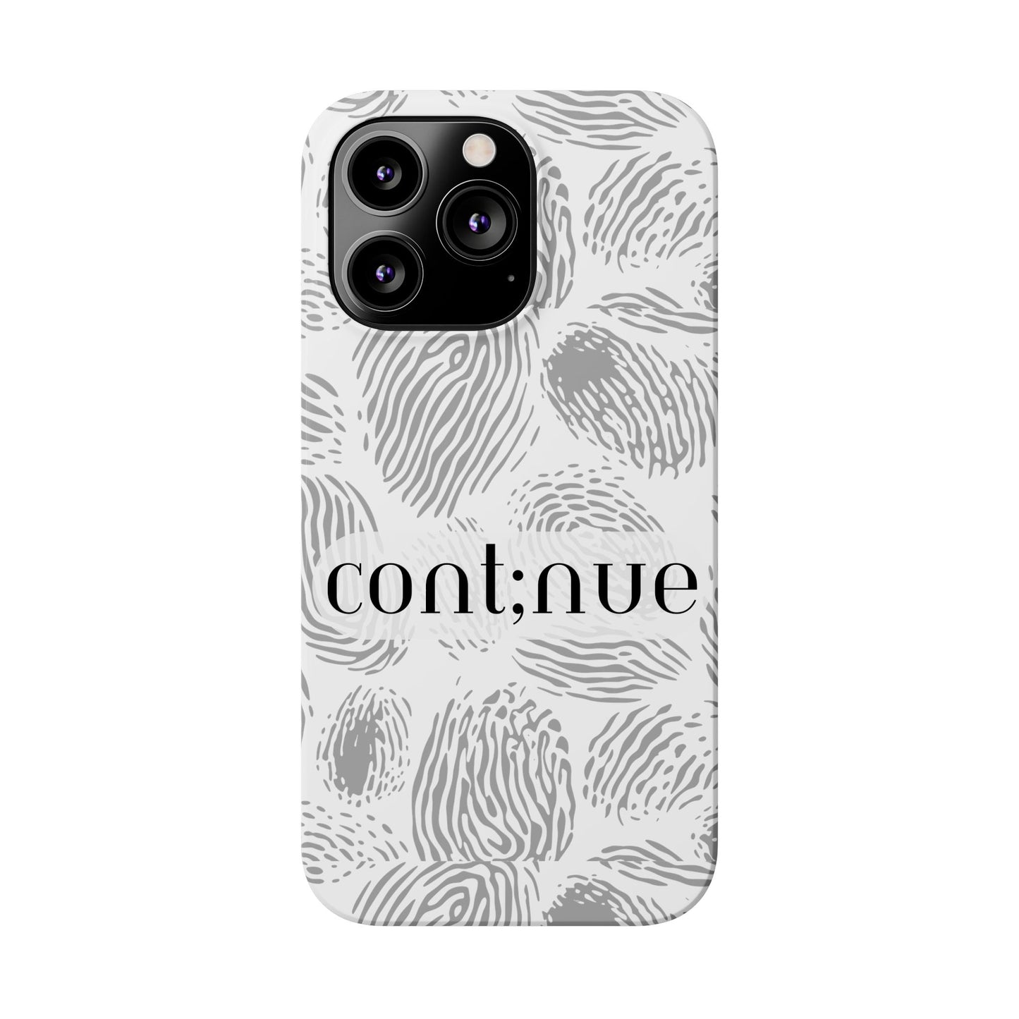 Fingerprint Design Slim Phone Case