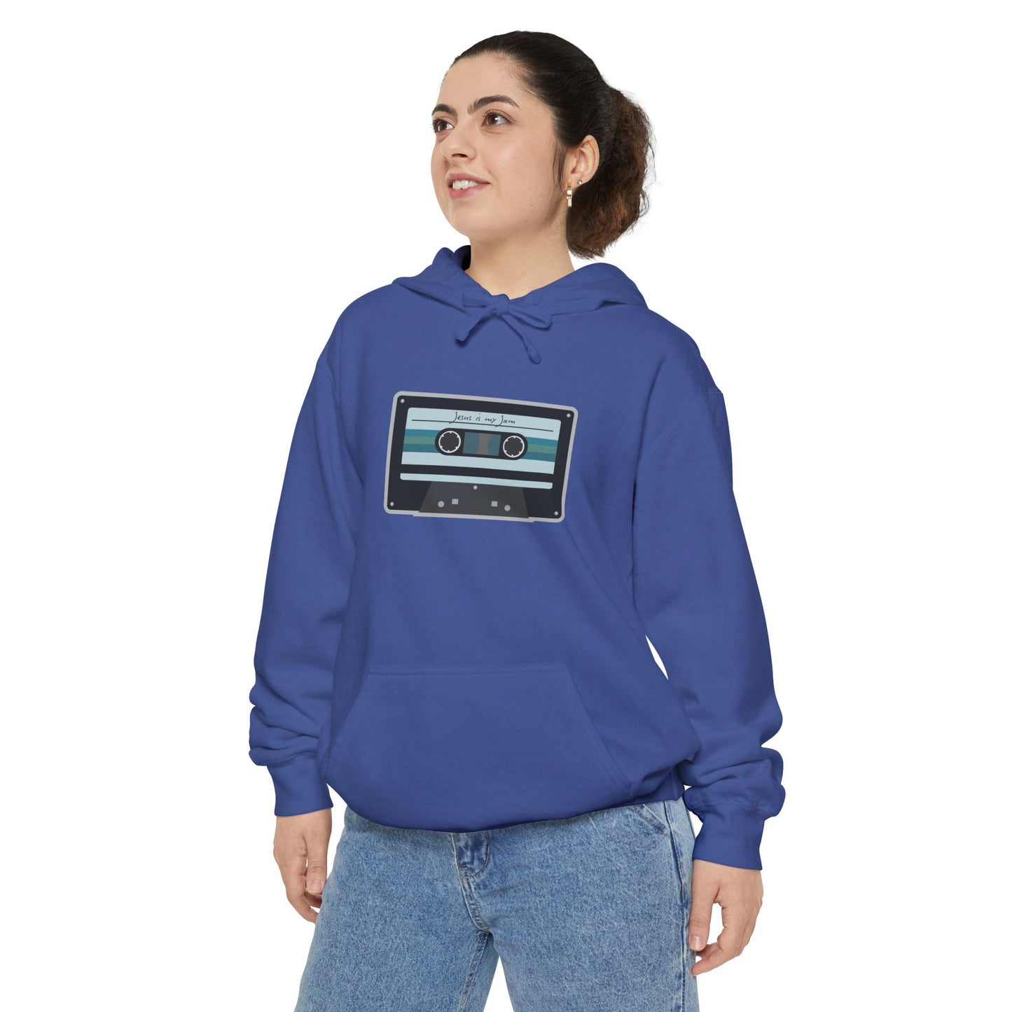 Christian Cassette Tape Hoodie - Jesus is My Jam Design