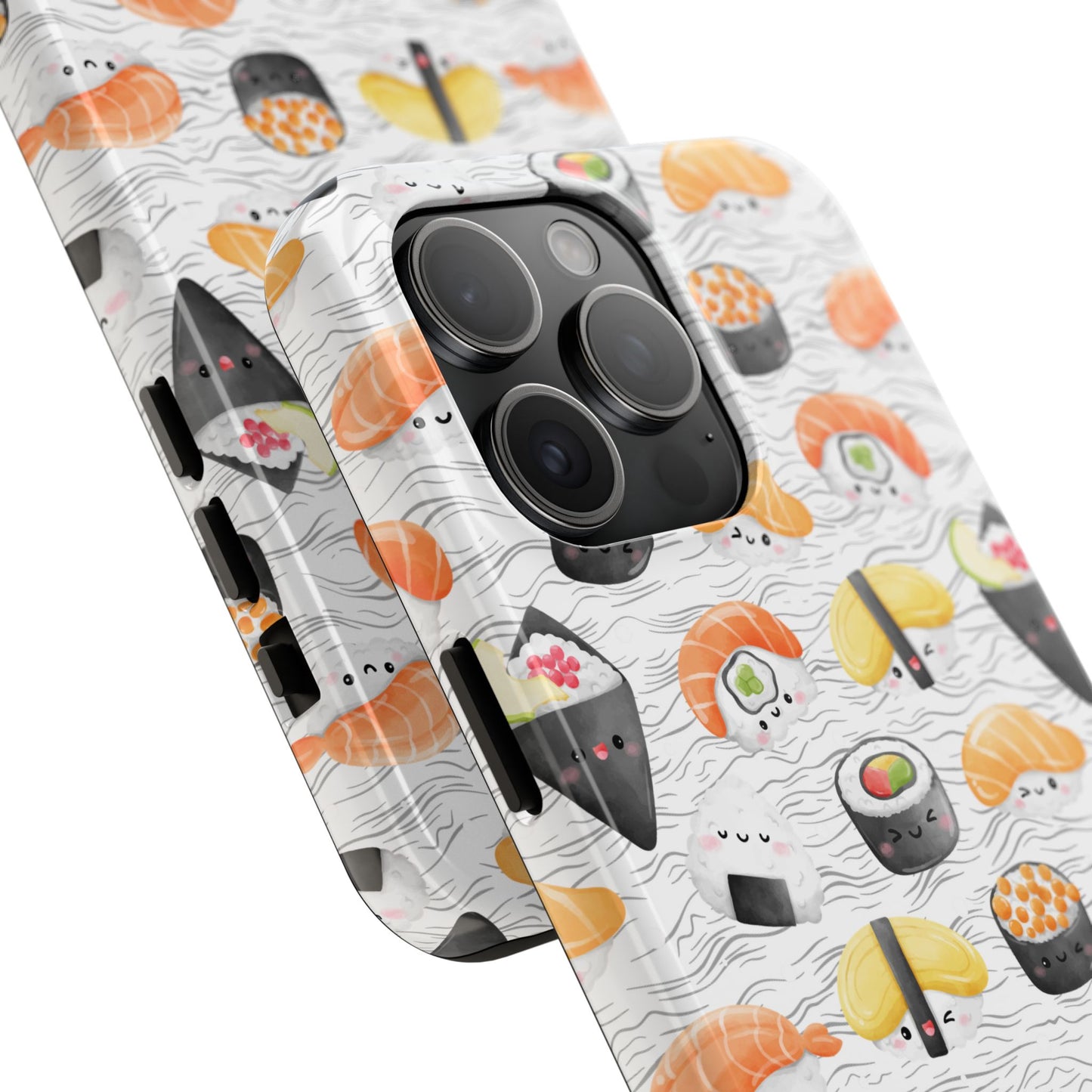 Cute Sushi Tough Phone Case - Durable and Stylish Design for Food Lovers