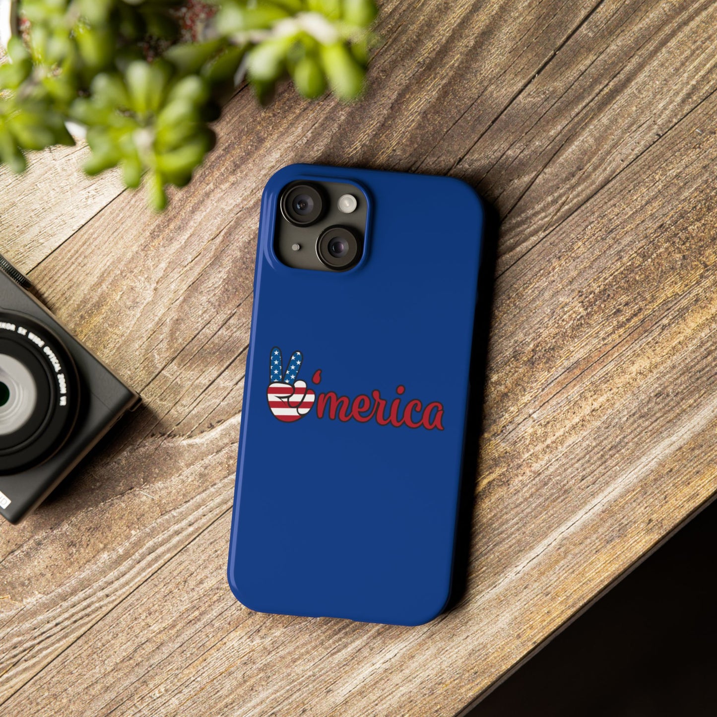 Slim Phone Case - 'Merica Design, Patriotic Phone Cover for Independence Day, 4th of July, USA Pride, Gift for Americans