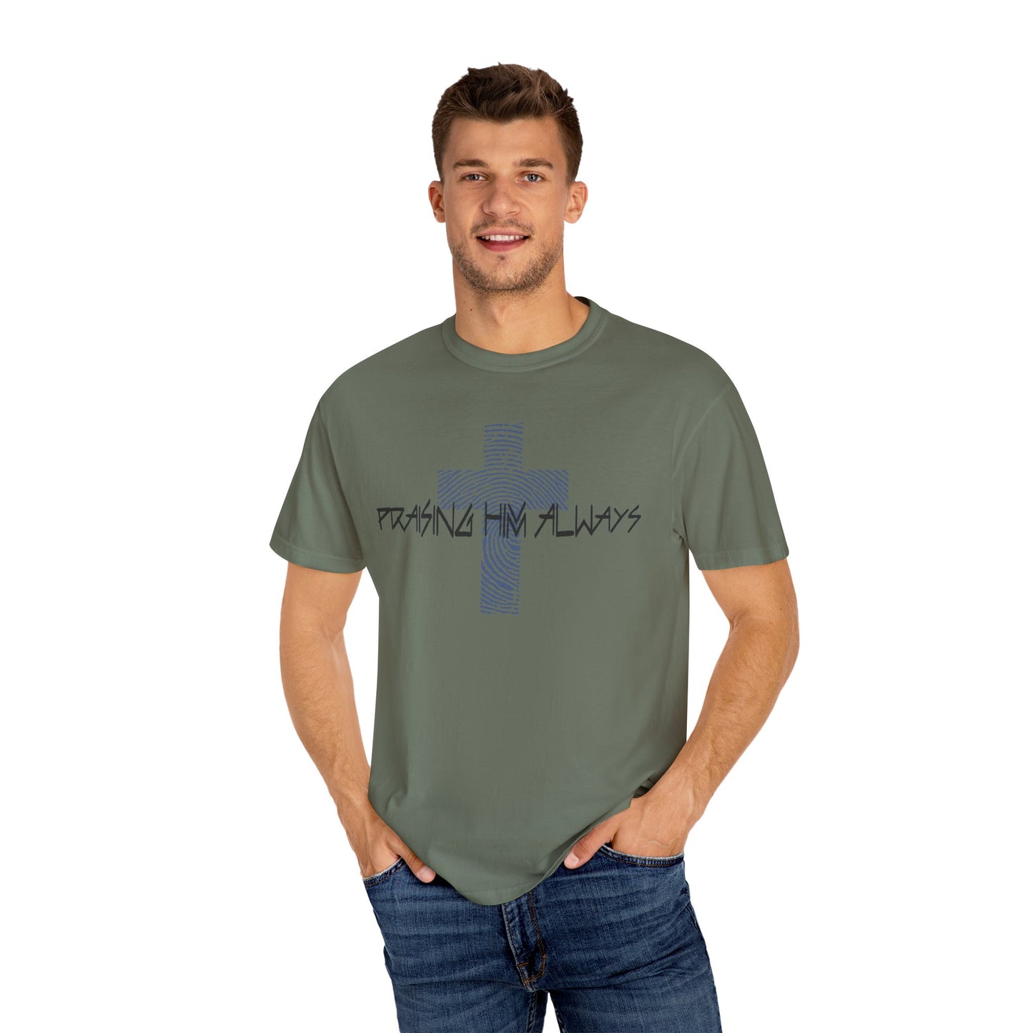 Faith-Based Unisex T-shirt - Praising Him Always Design