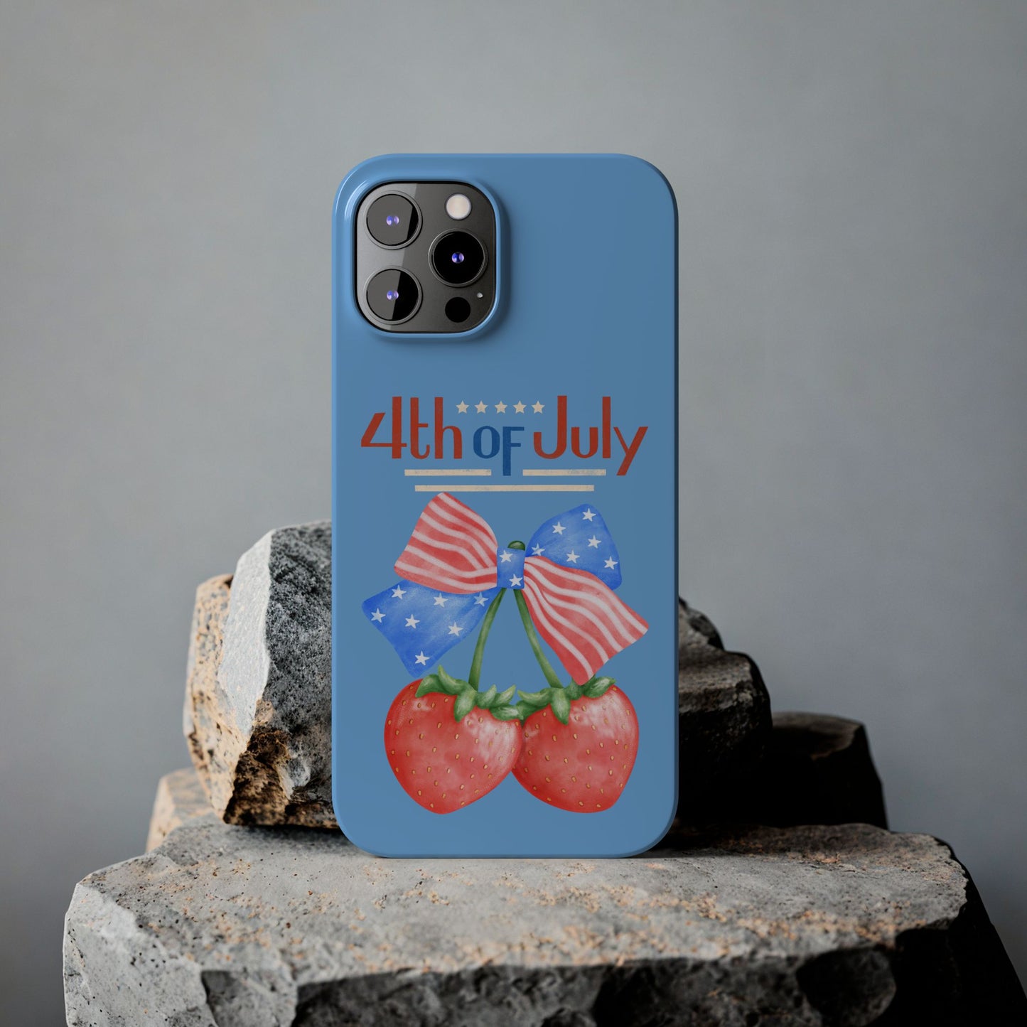 Patriotic Slim Phone Cases for 4th of July | Americana Accessories, Summer Gift, Holiday Celebration, Phone Protection