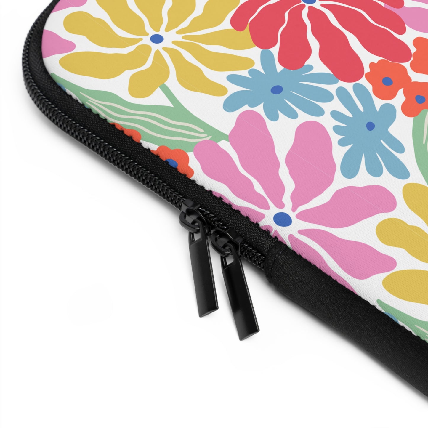 Floral Laptop Sleeve with Colorful Design