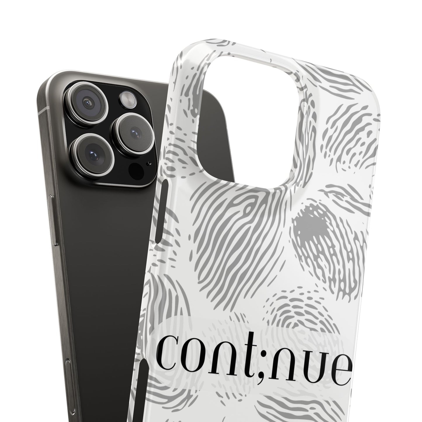 Fingerprint Design Slim Phone Case