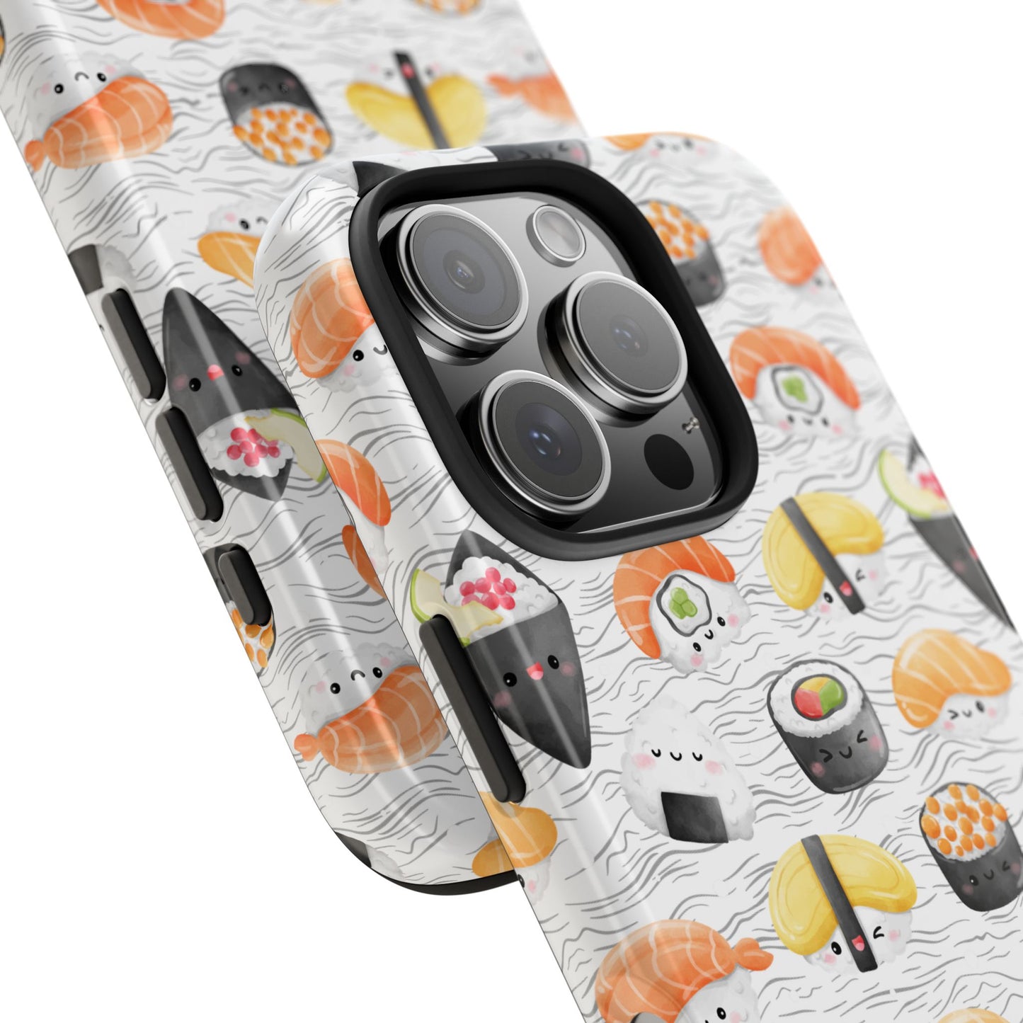 Cute Sushi Tough Phone Case - Durable and Stylish Design for Food Lovers