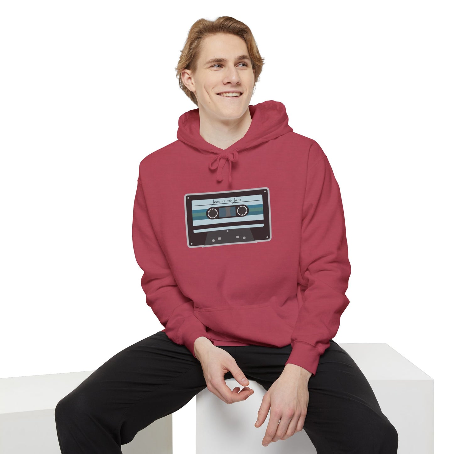 Christian Cassette Tape Hoodie - Jesus is My Jam Design