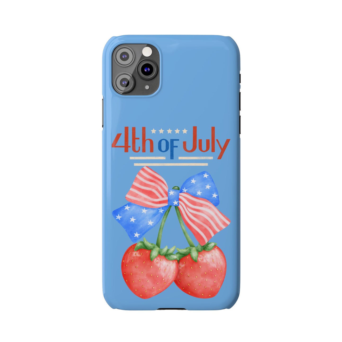 Patriotic Slim Phone Cases for 4th of July | Americana Accessories, Summer Gift, Holiday Celebration, Phone Protection