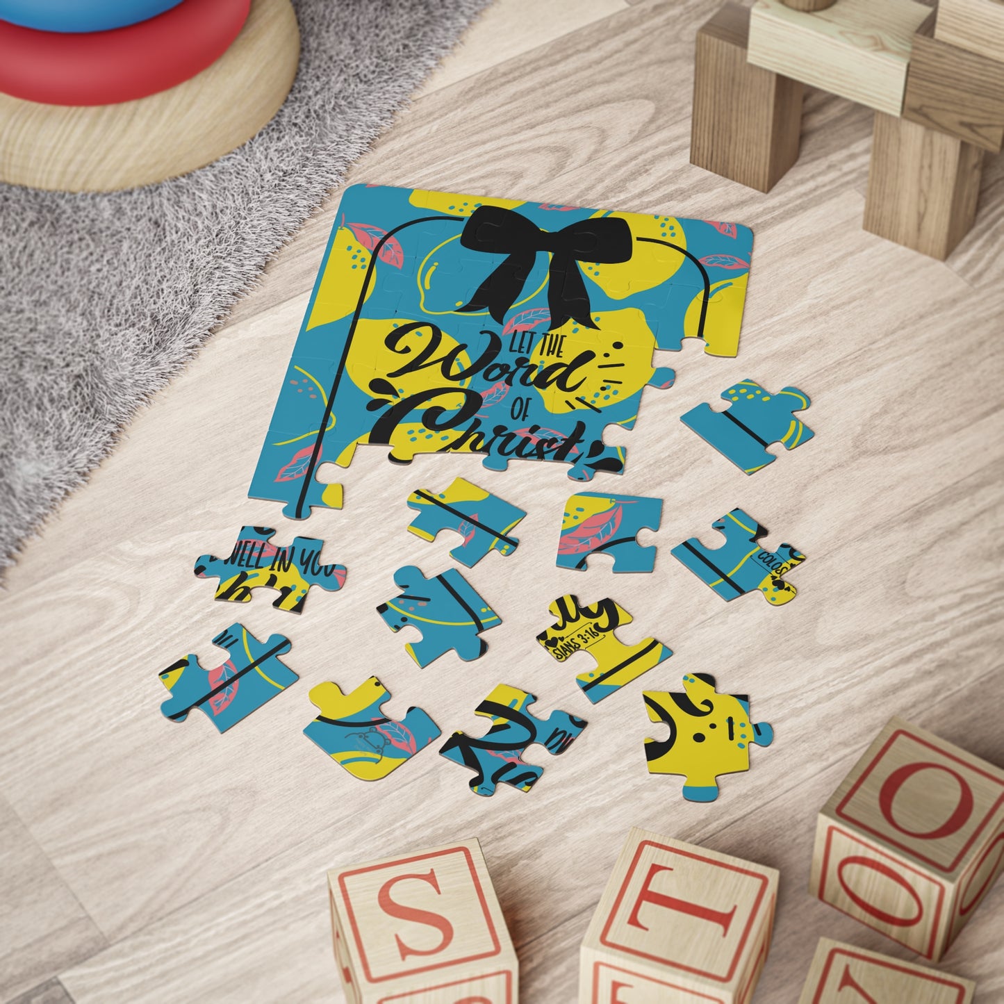 Kids' Puzzle, Lemon and Bow 30-Piece
