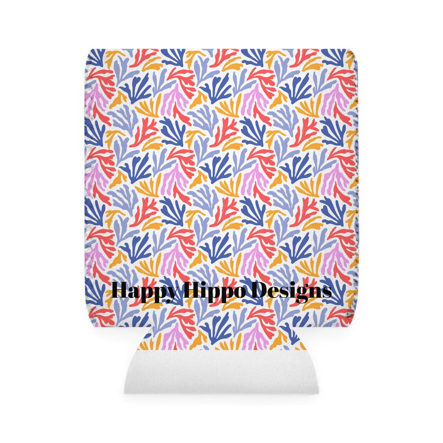 Colorful Coral Can Cooler Sleeve