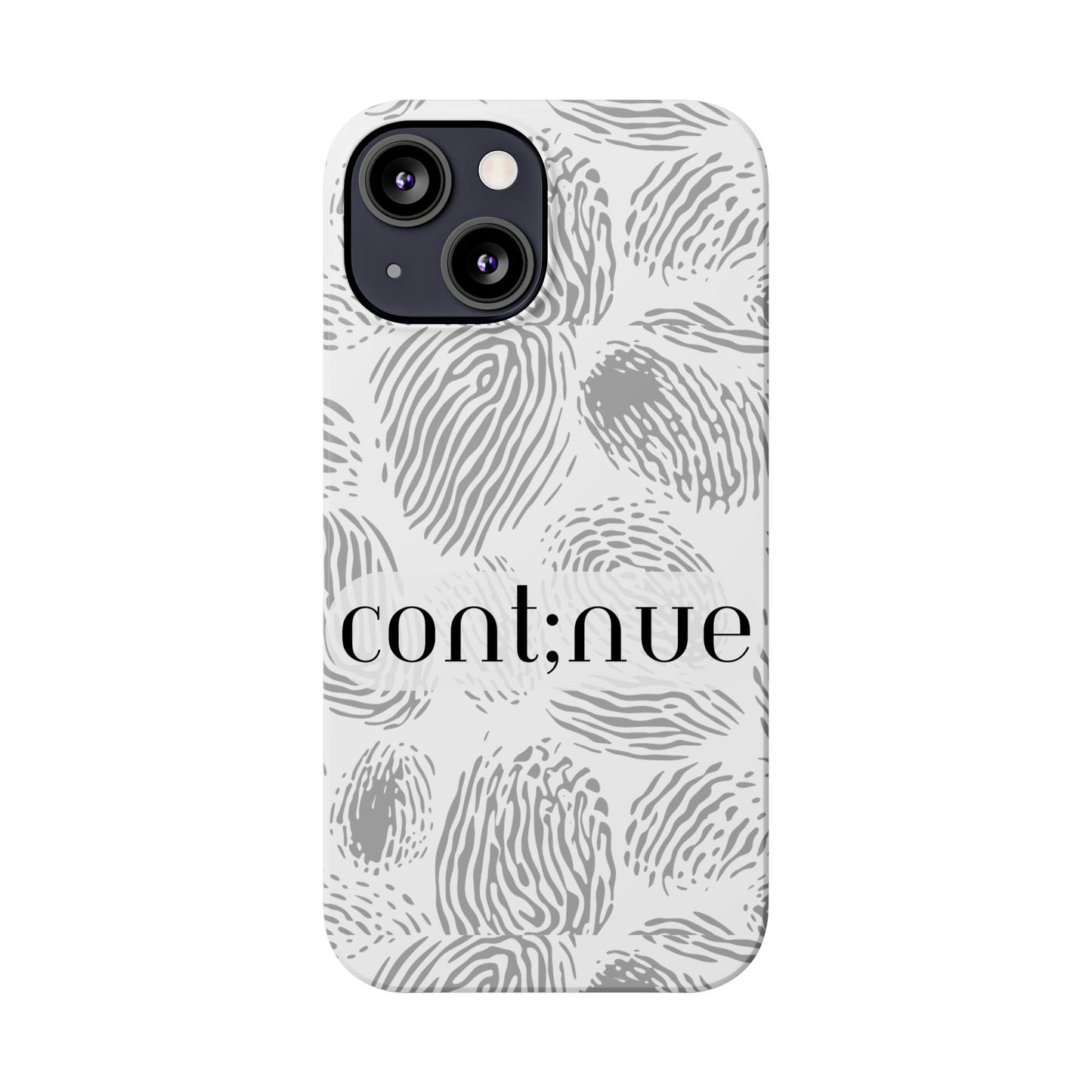 Fingerprint Design Slim Phone Case