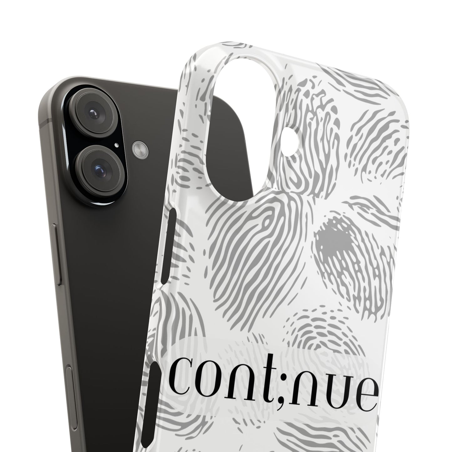 Fingerprint Design Slim Phone Case