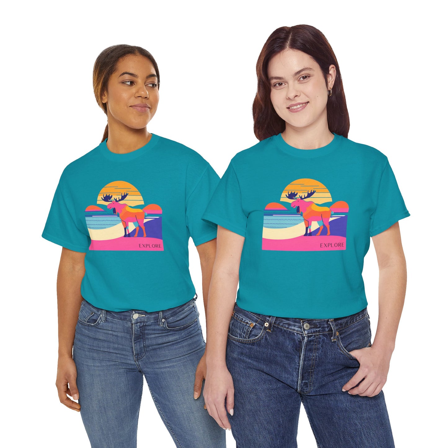 Explore Moose Tee - Adventure Lovers