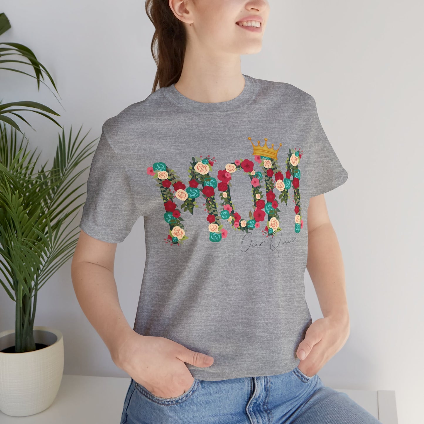 Floral Mom Queen T-Shirt - Mother's Day Gift