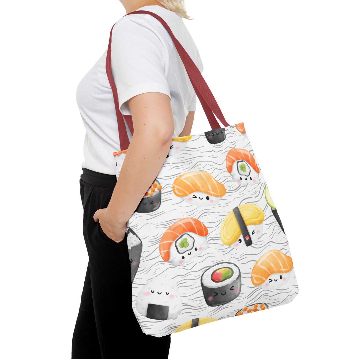 Cute Sushi Pattern Tote Bag - Perfect for Food Lovers