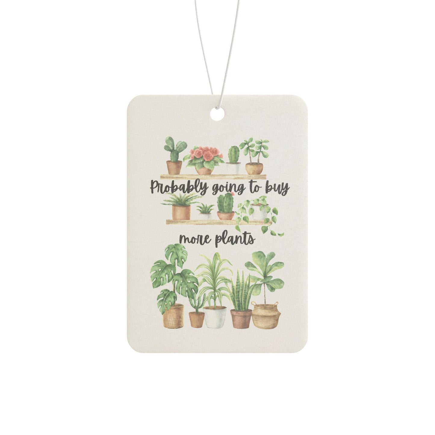 Plant Lover's Car Air Freshener, Cute Car Decor