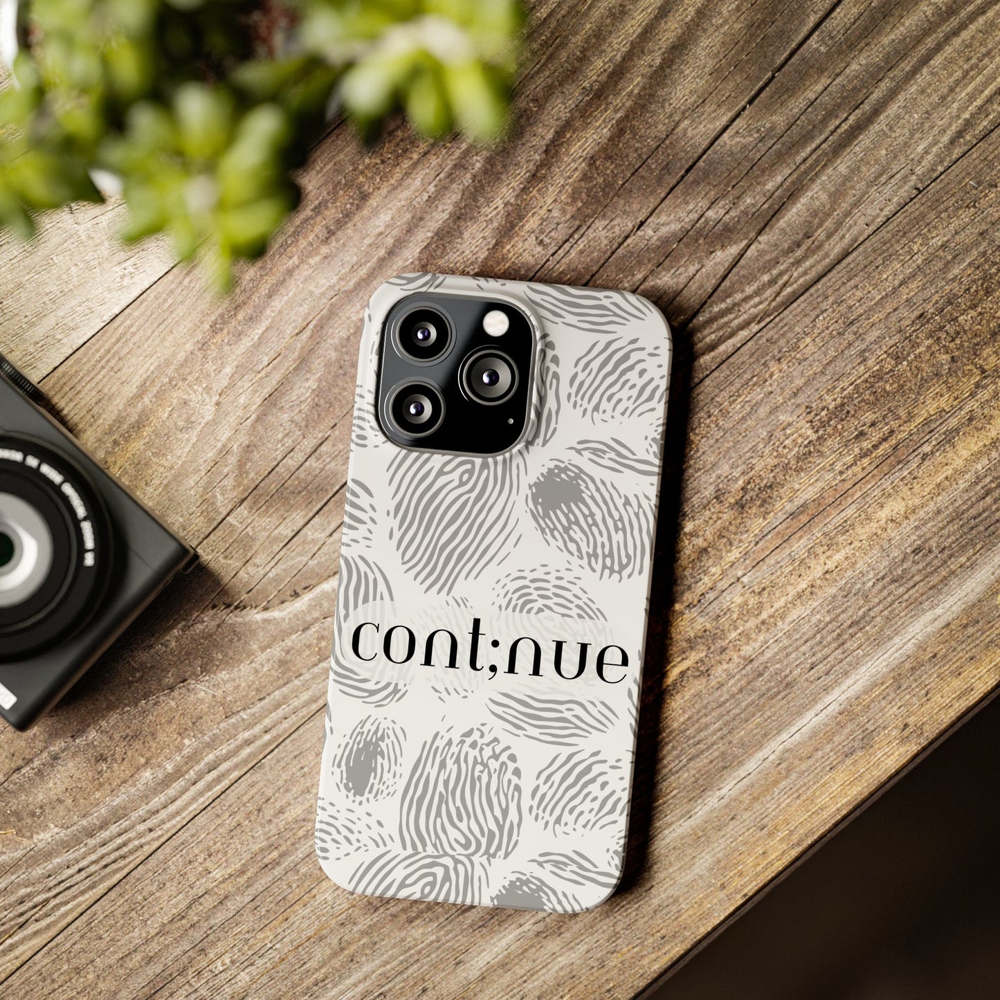 Fingerprint Design Slim Phone Case