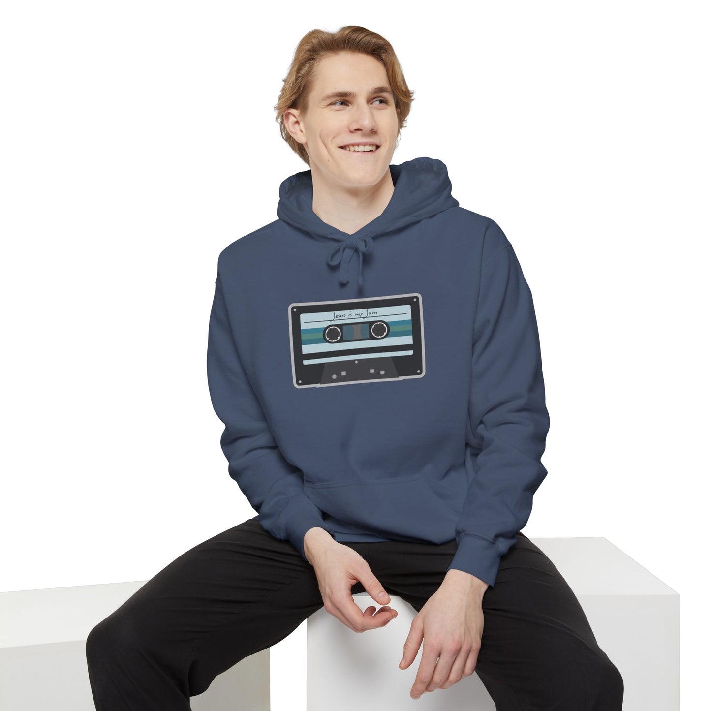 Christian Cassette Tape Hoodie - Jesus is My Jam Design