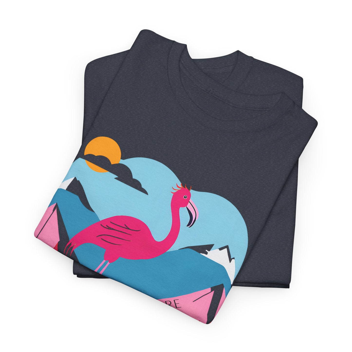 Flamingo Tee - Explore Flamingo Unisex Heavy Cotton Tee