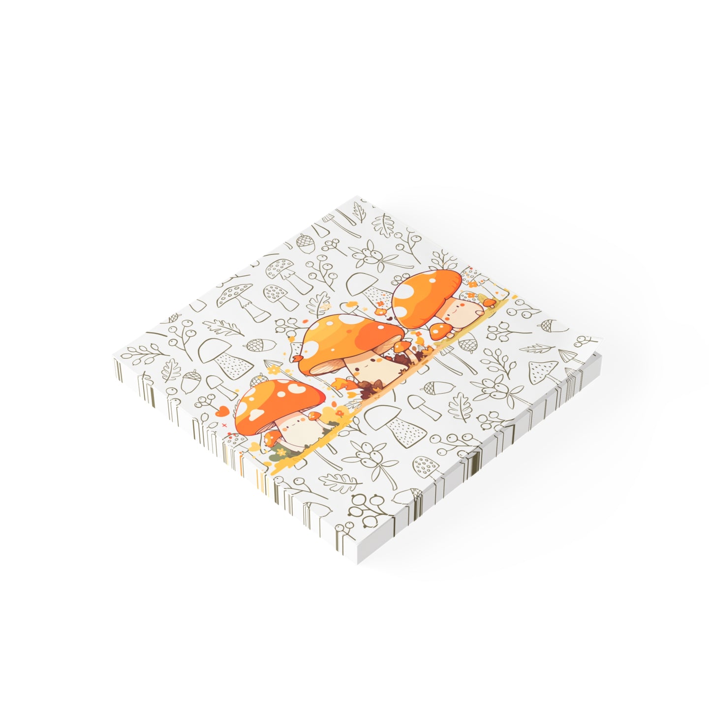Cute Mushroom Post-it® Note Pads - Whimsical Sticky Notes for Nature Lovers